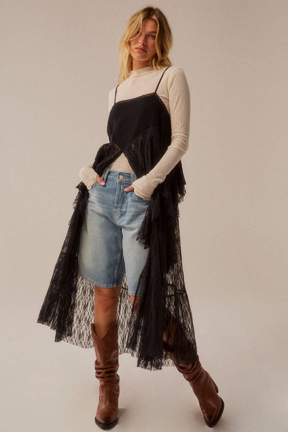 Rain Ruffled Flyaway Top