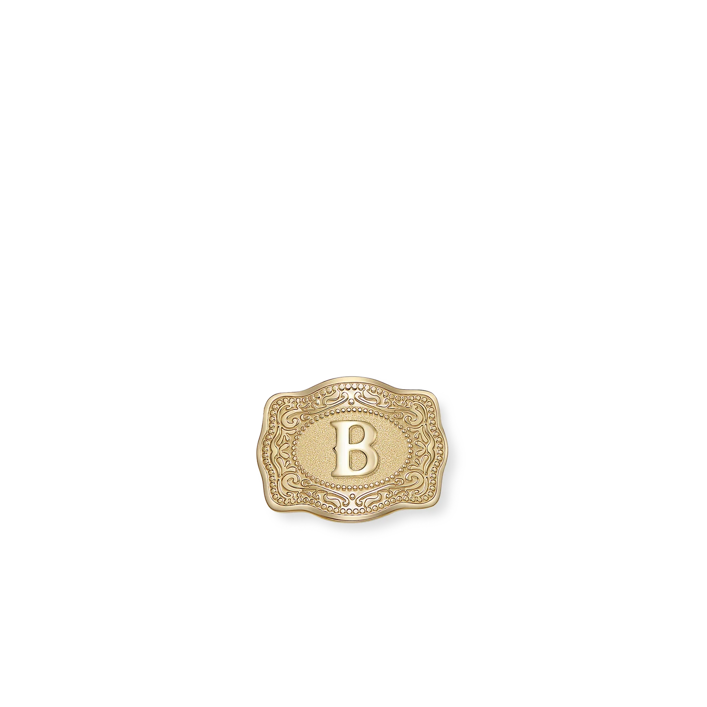 SpurWest Mini Belt Buckle Hatpin (Initial)