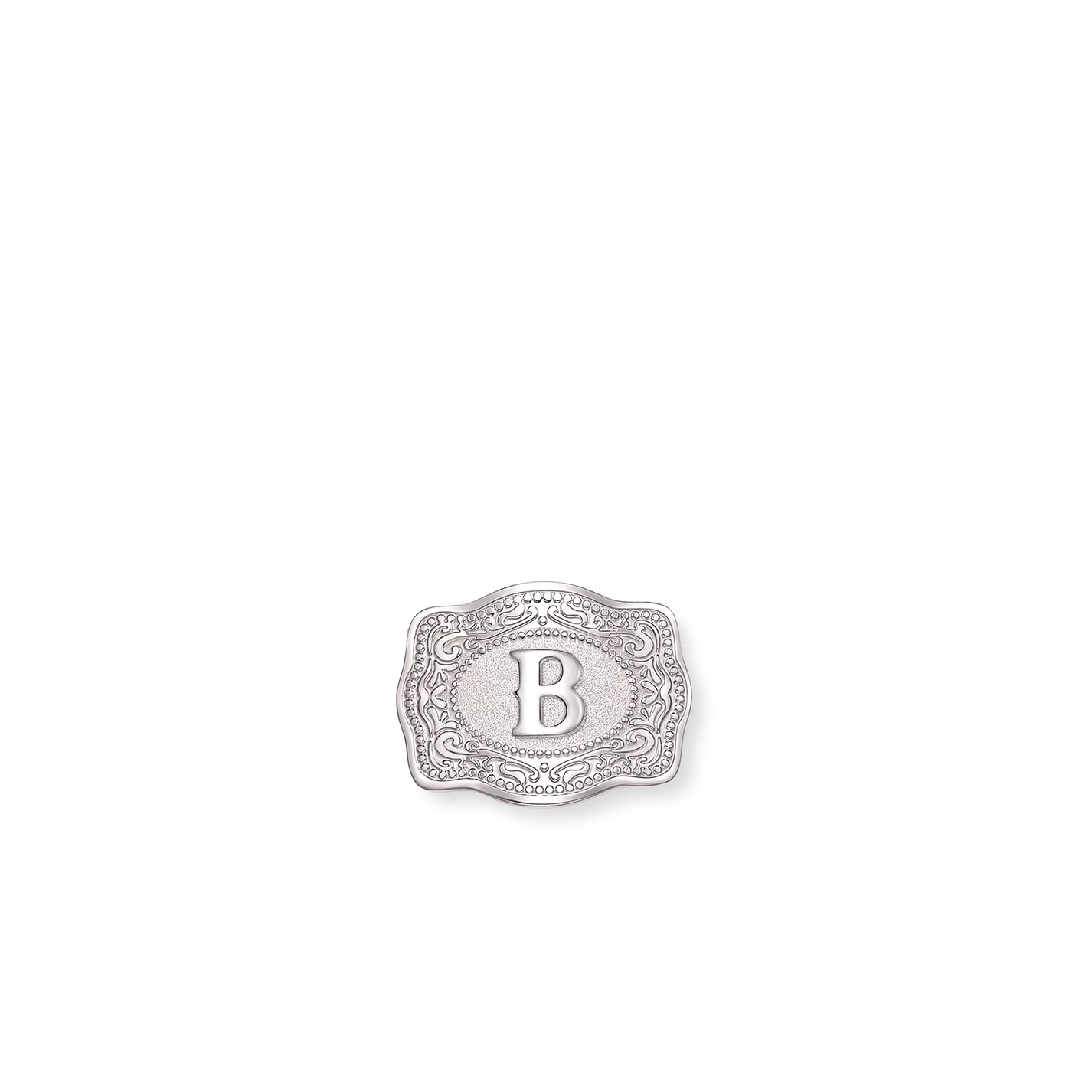 SpurWest Mini Belt Buckle Hatpin (Initial)