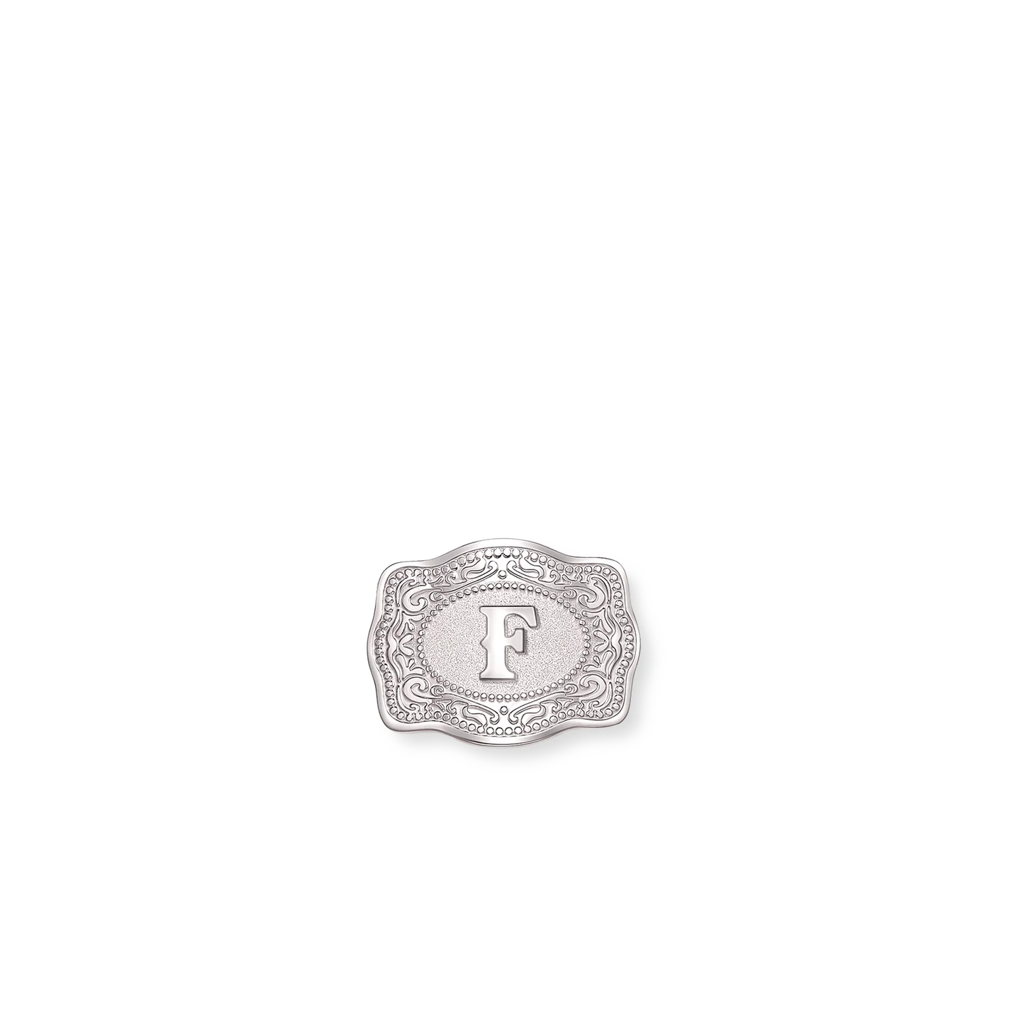 SpurWest Mini Belt Buckle Hatpin (Initial)