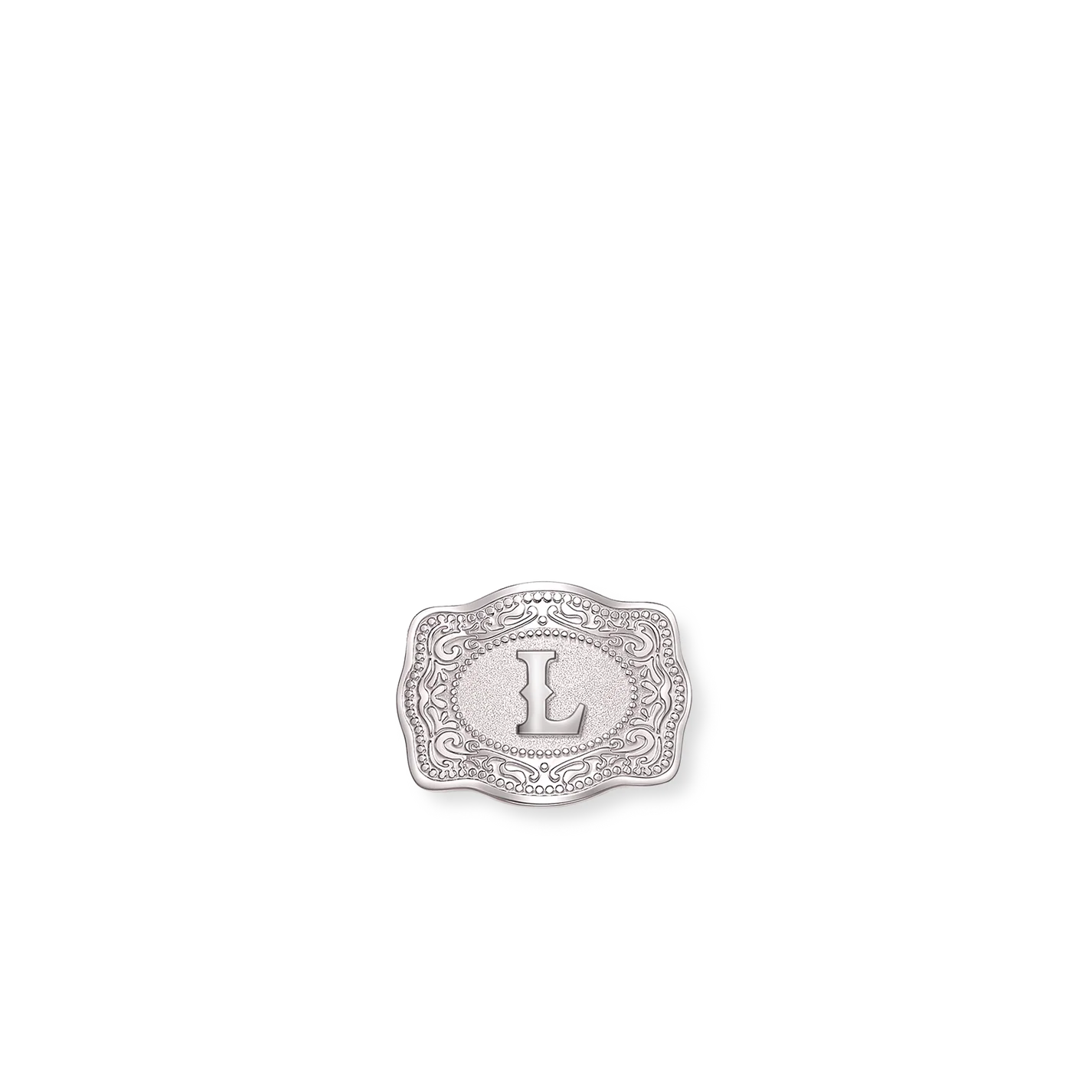SpurWest Mini Belt Buckle Hatpin (Initial)