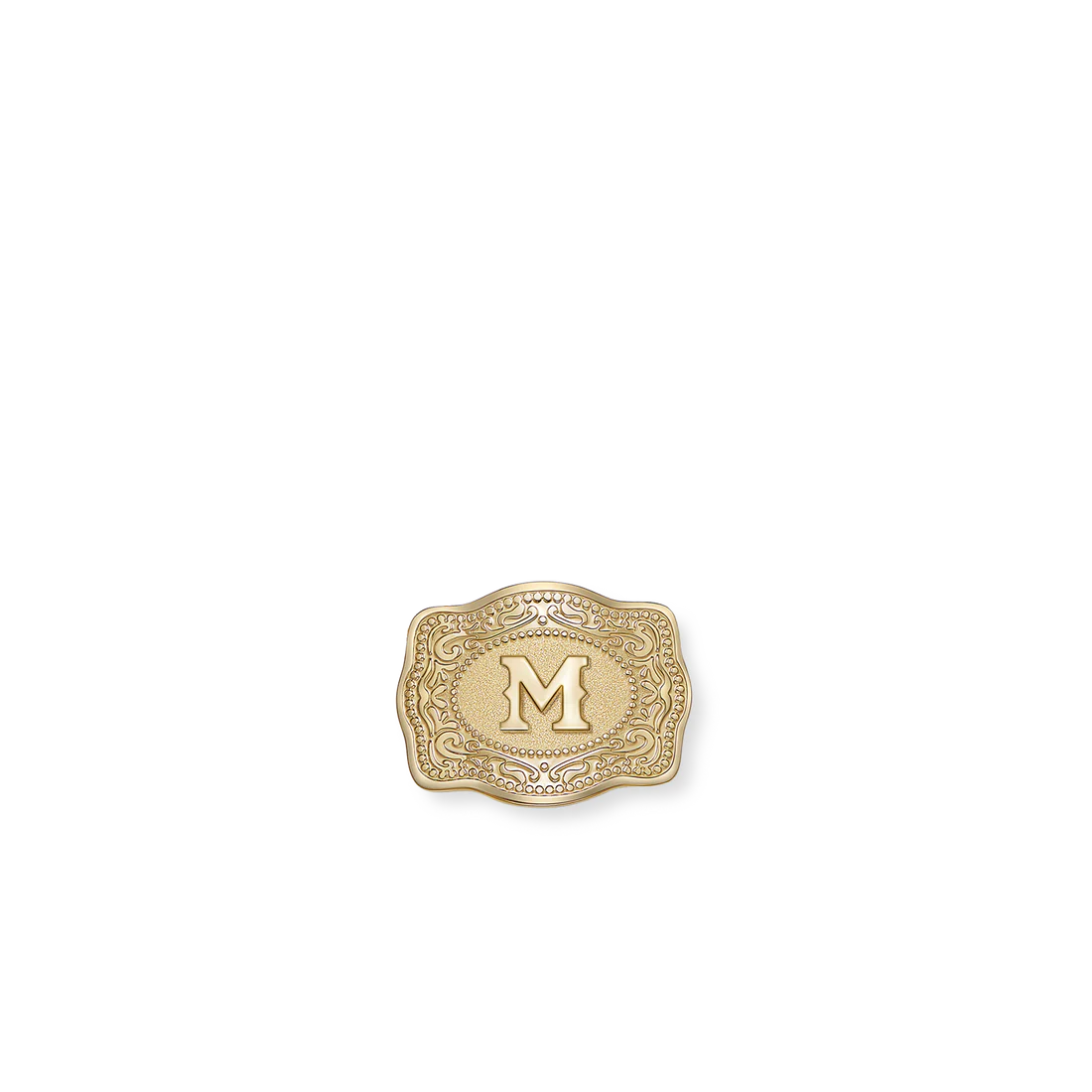 SpurWest Mini Belt Buckle Hatpin (Initial)