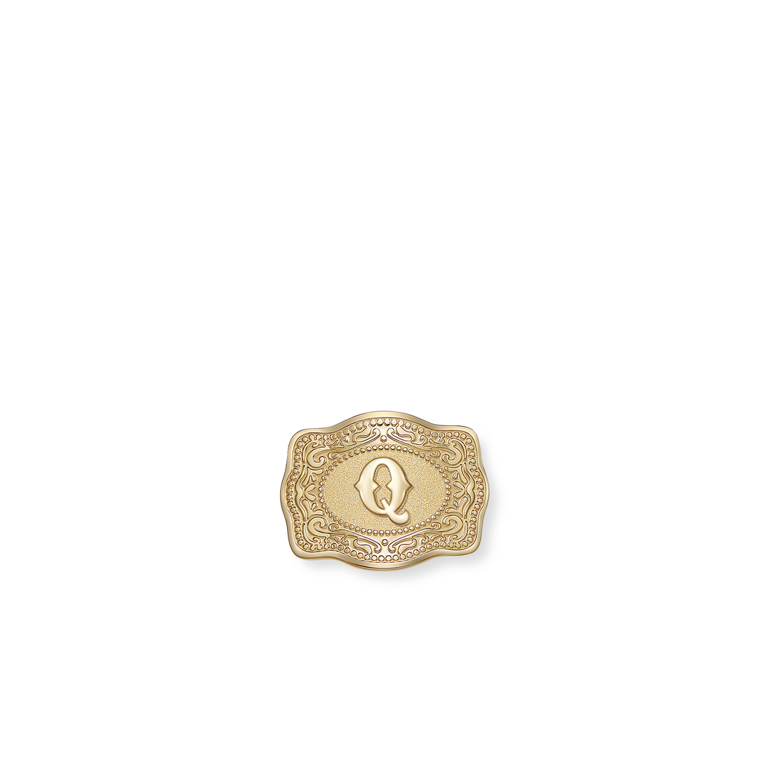 SpurWest Mini Belt Buckle Hatpin (Initial)