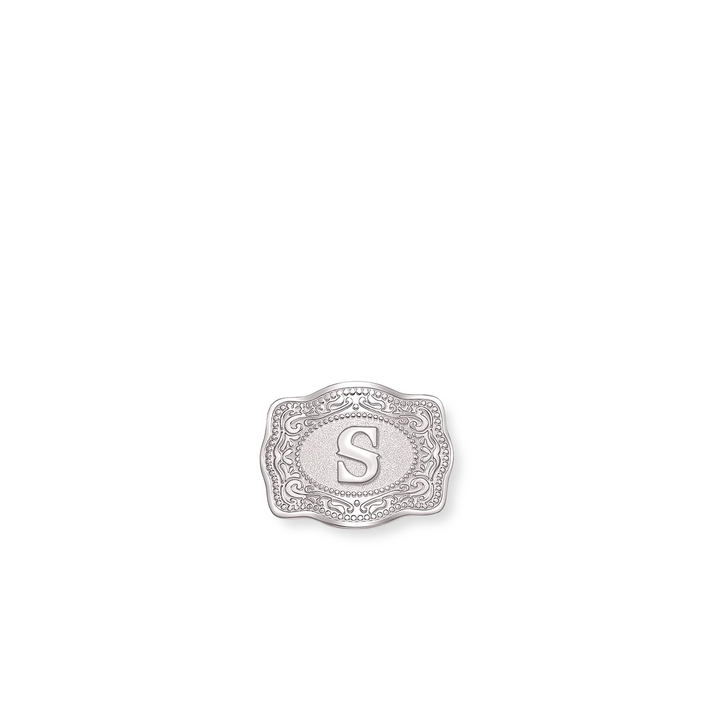 SpurWest Mini Belt Buckle Hatpin (Initial)