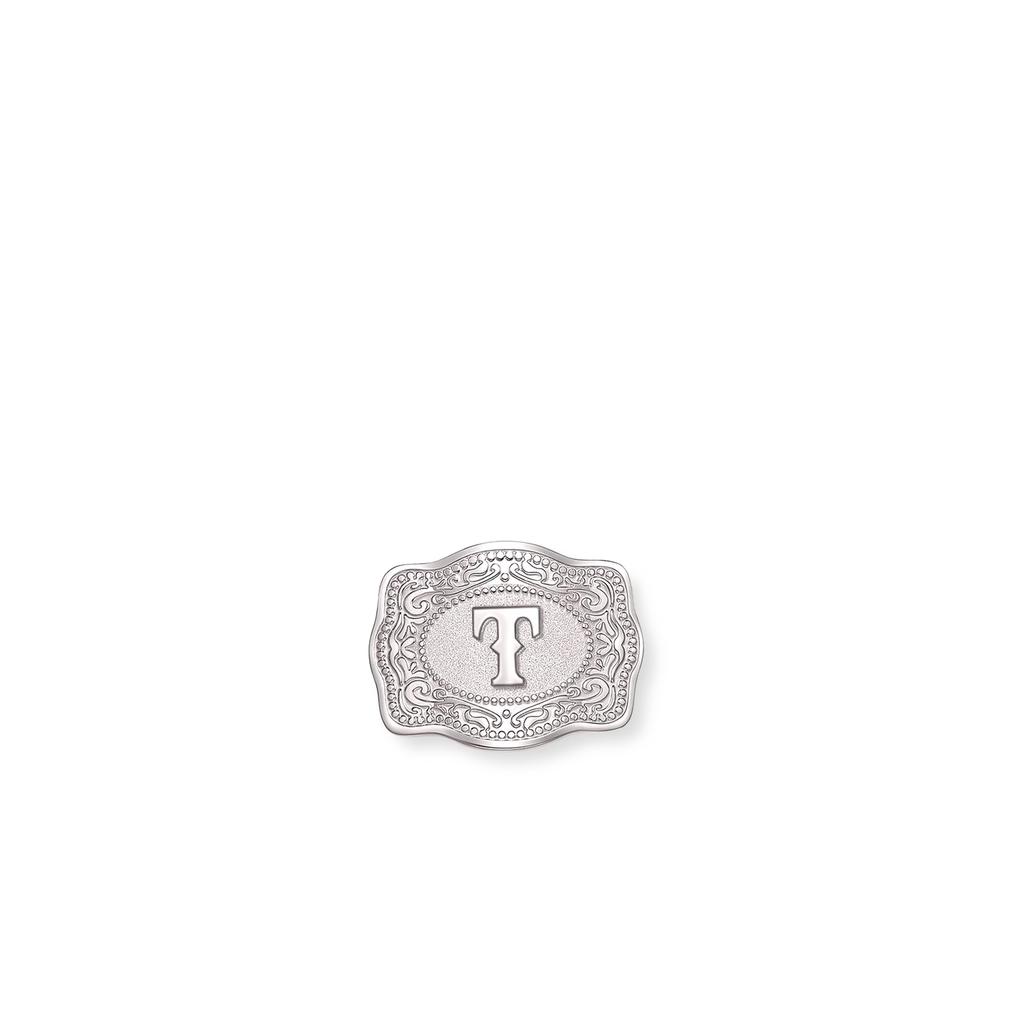 SpurWest Mini Belt Buckle Hatpin (Initial)