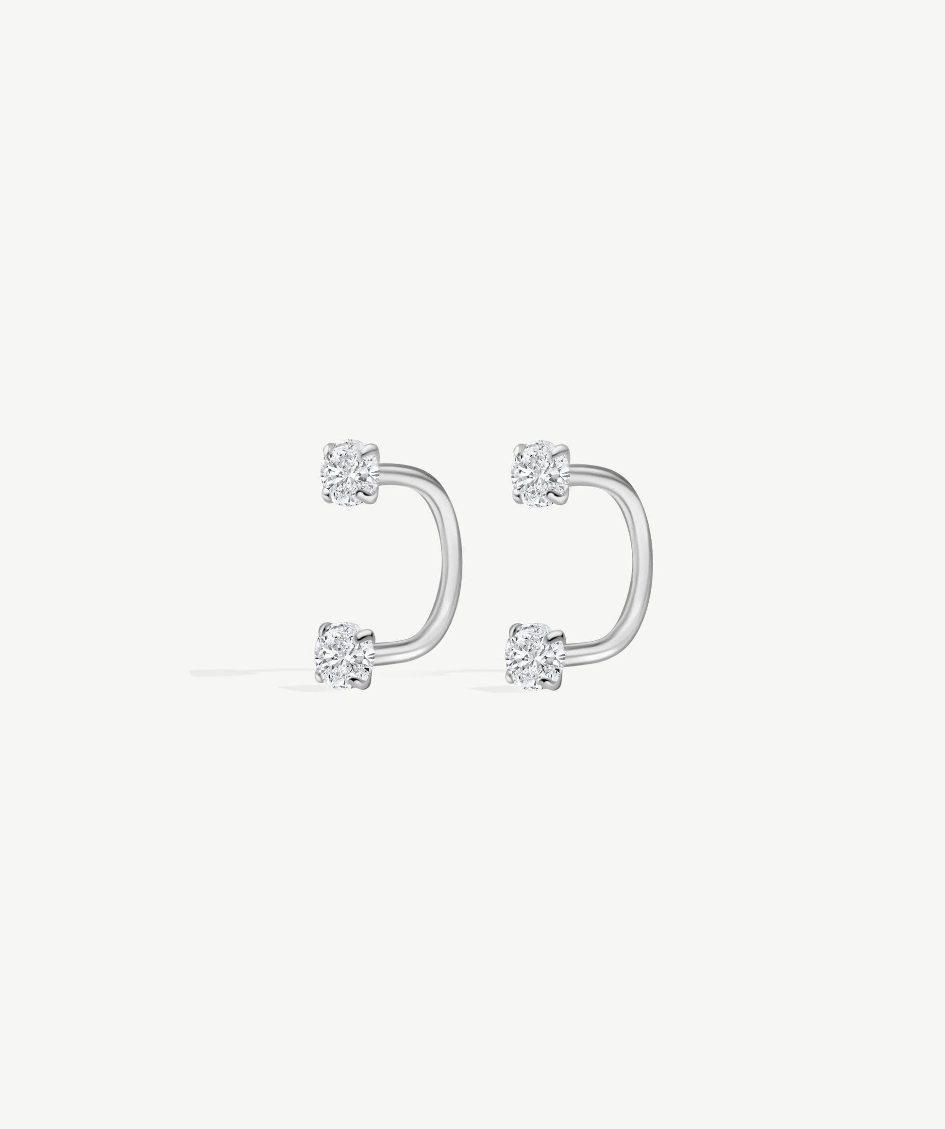 Bold Arc Hoop Earrings
