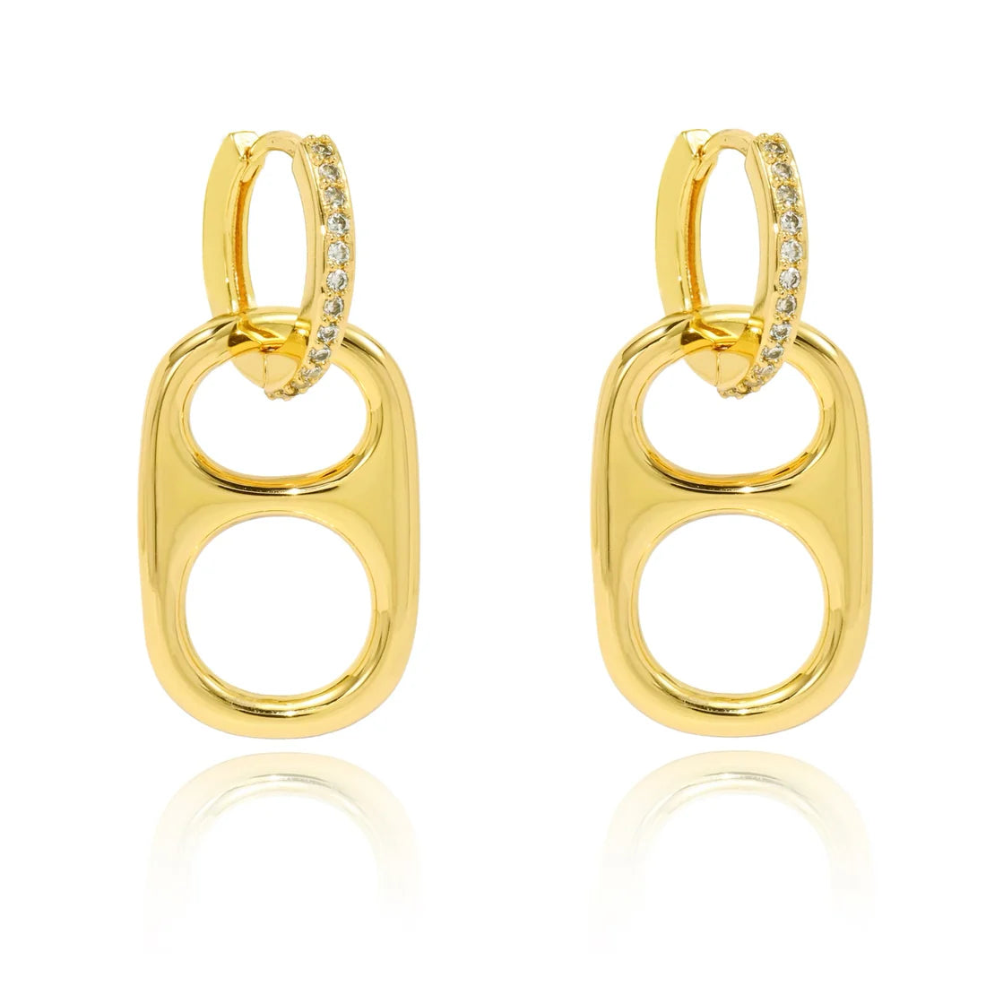 Basic Betty Gold Huggie Earrings