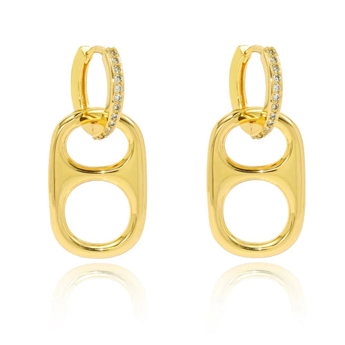 Basic Betty Gold Huggie Earrings