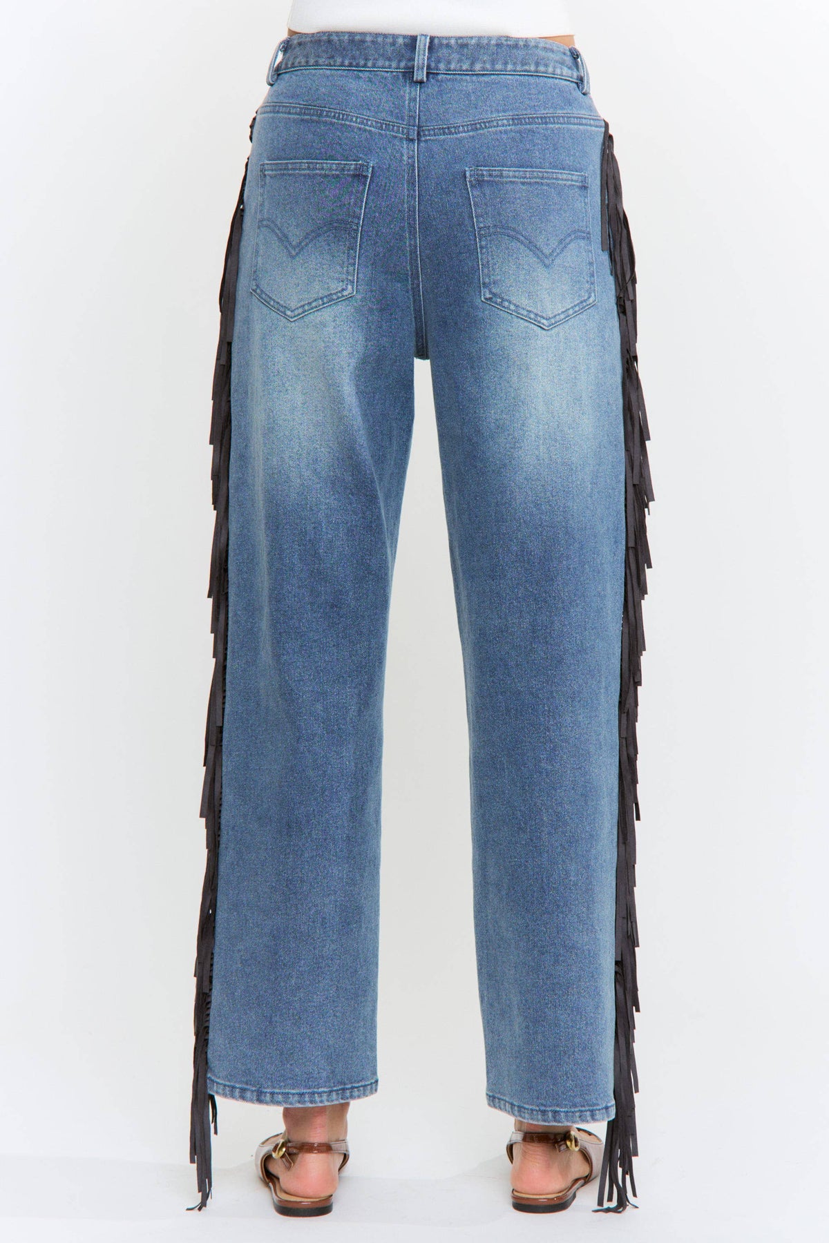 Midnight Rodeo Fringe Jeans