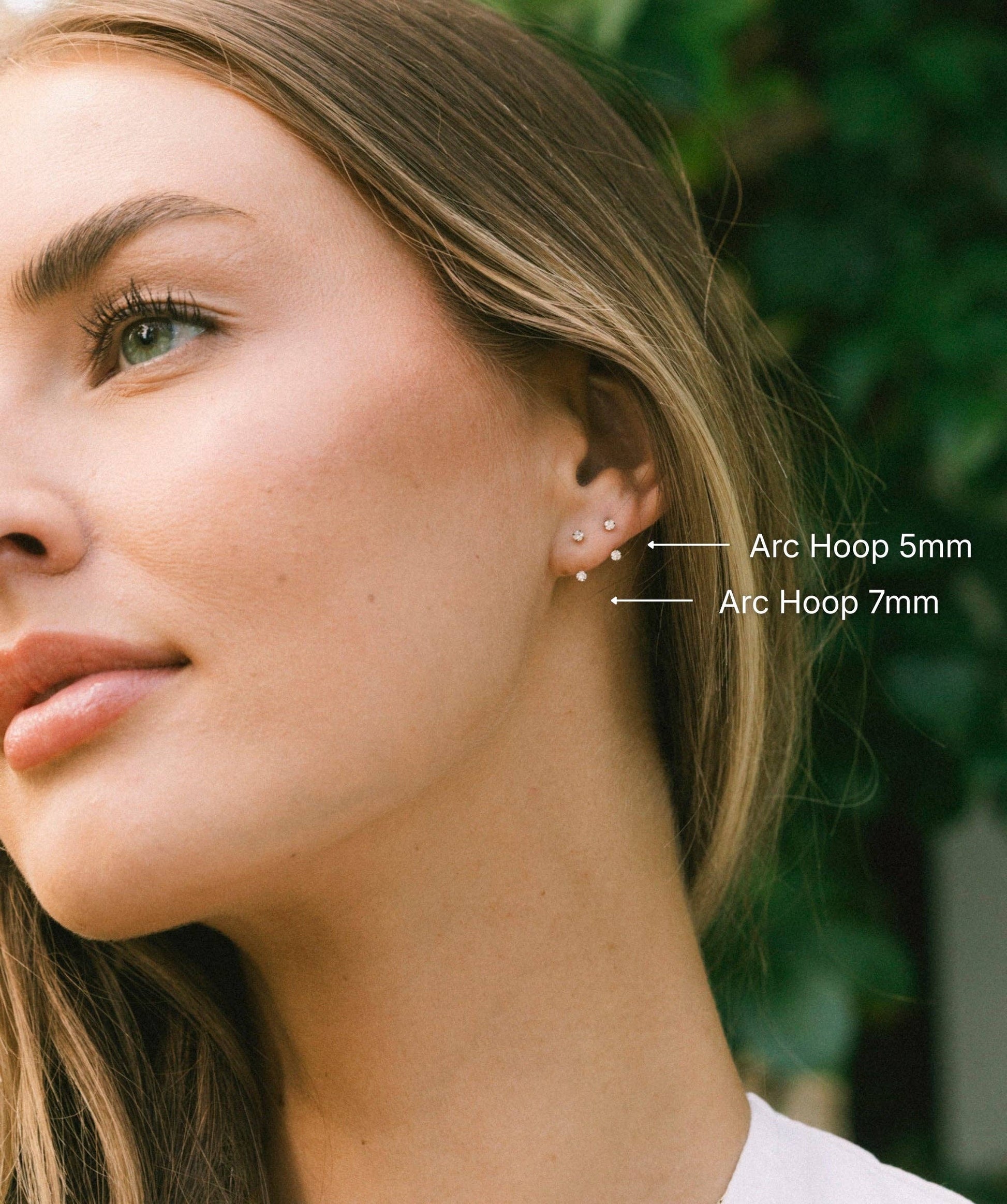 Arc Hoop Earrings