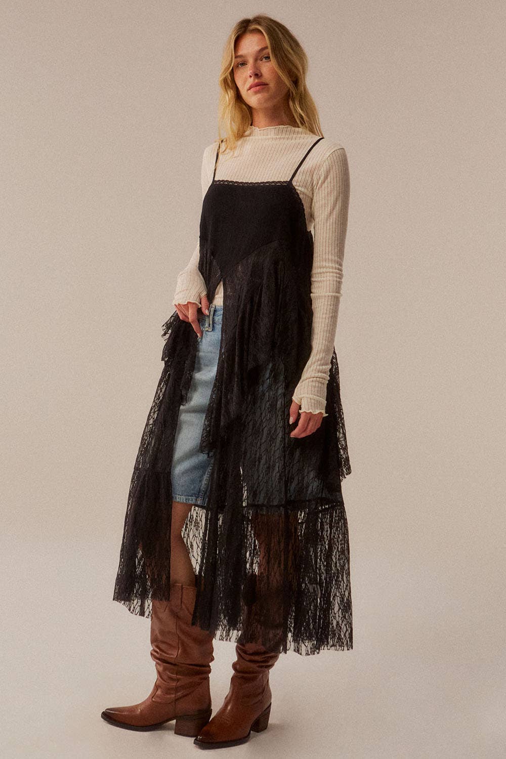 Rain Ruffled Flyaway Top