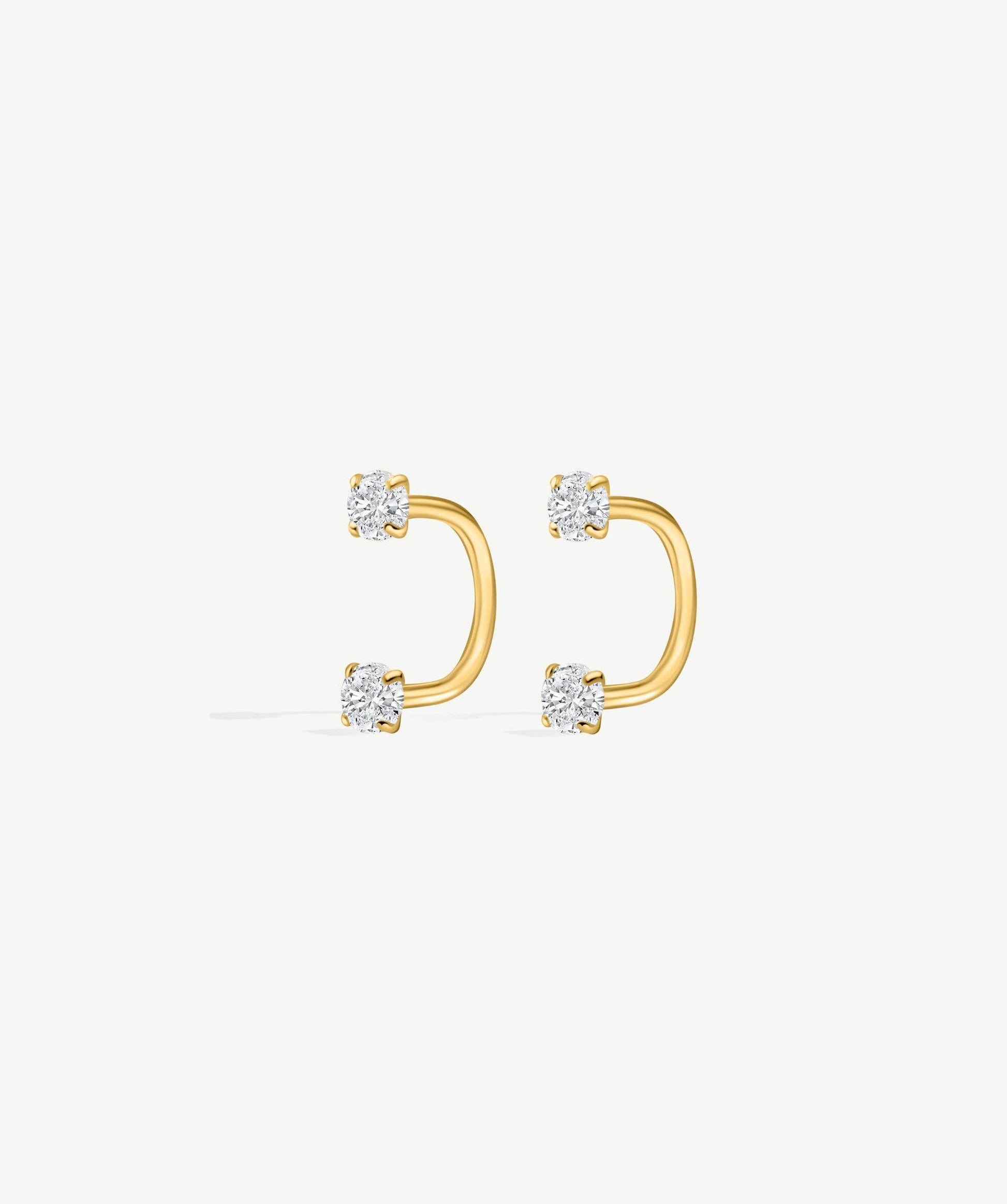 Bold Arc Hoop Earrings