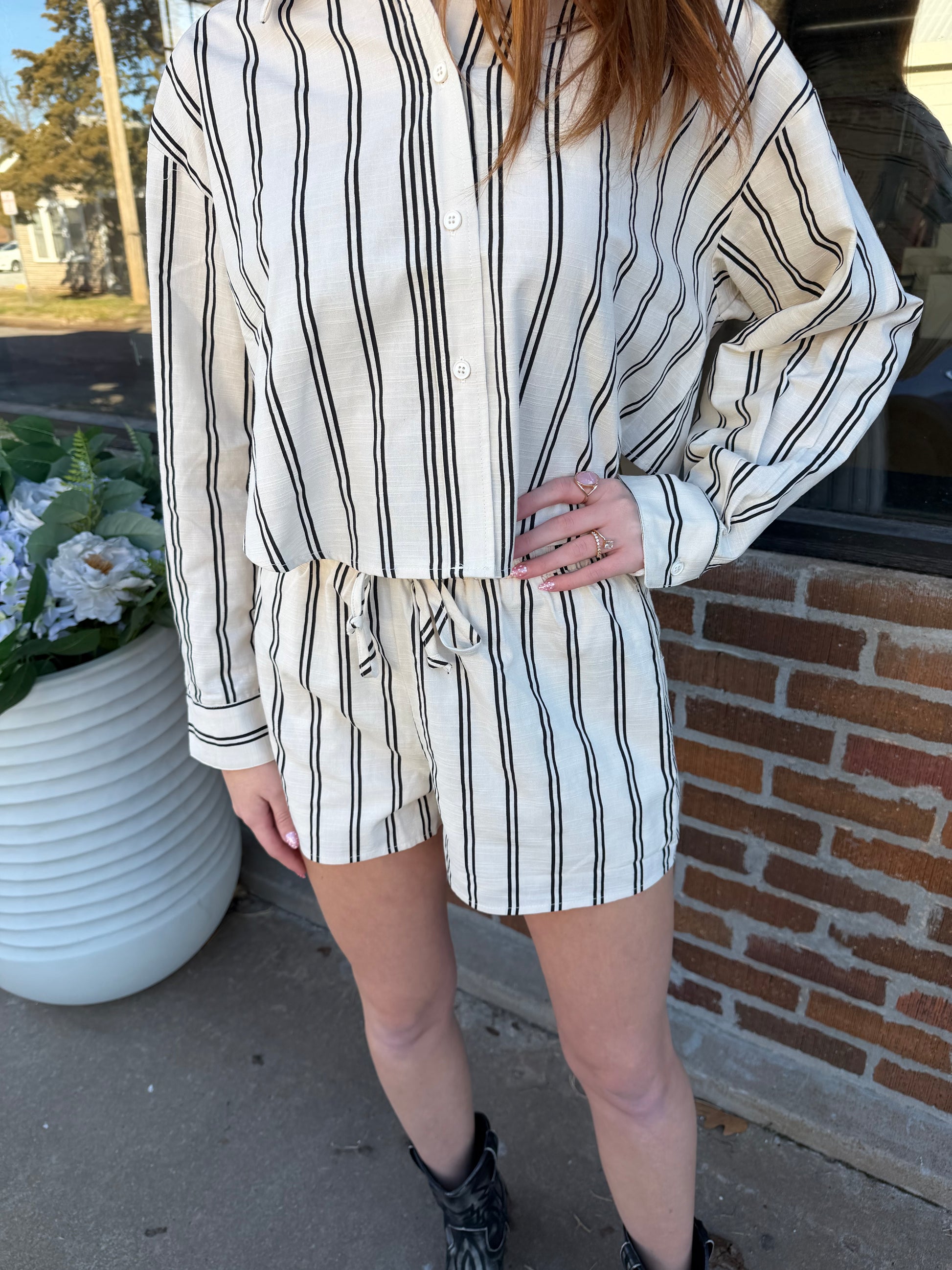 Stockyard Stripe Short