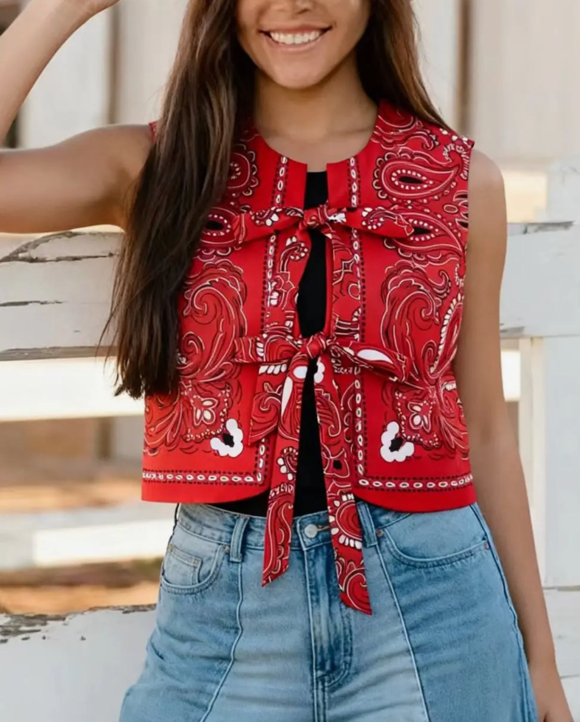 Firey Paisley Vest