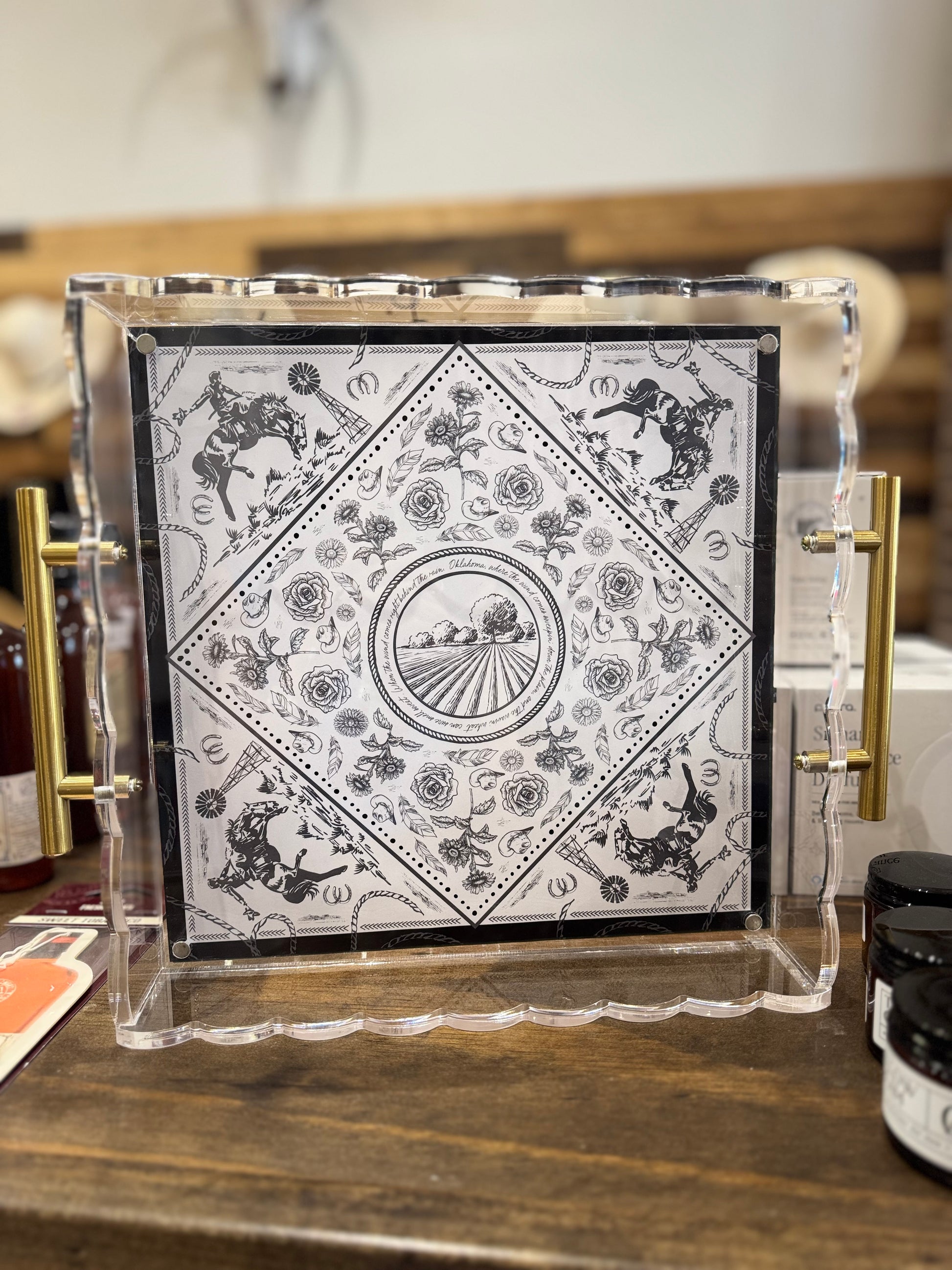 Oklahoma Tray with Interchangeable Colors