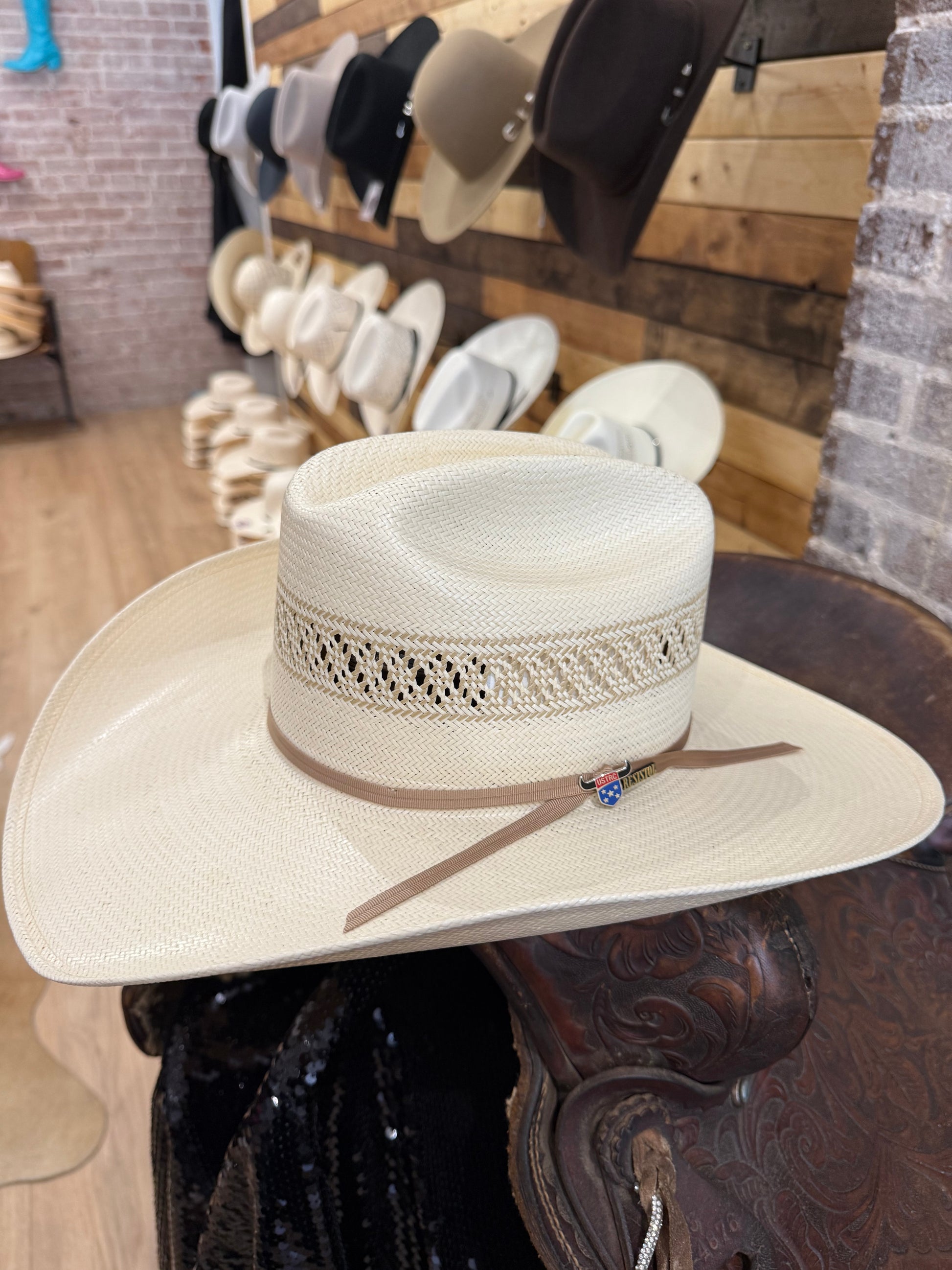 Wildfire Resistol Straw Natural 4 1/4 Brim