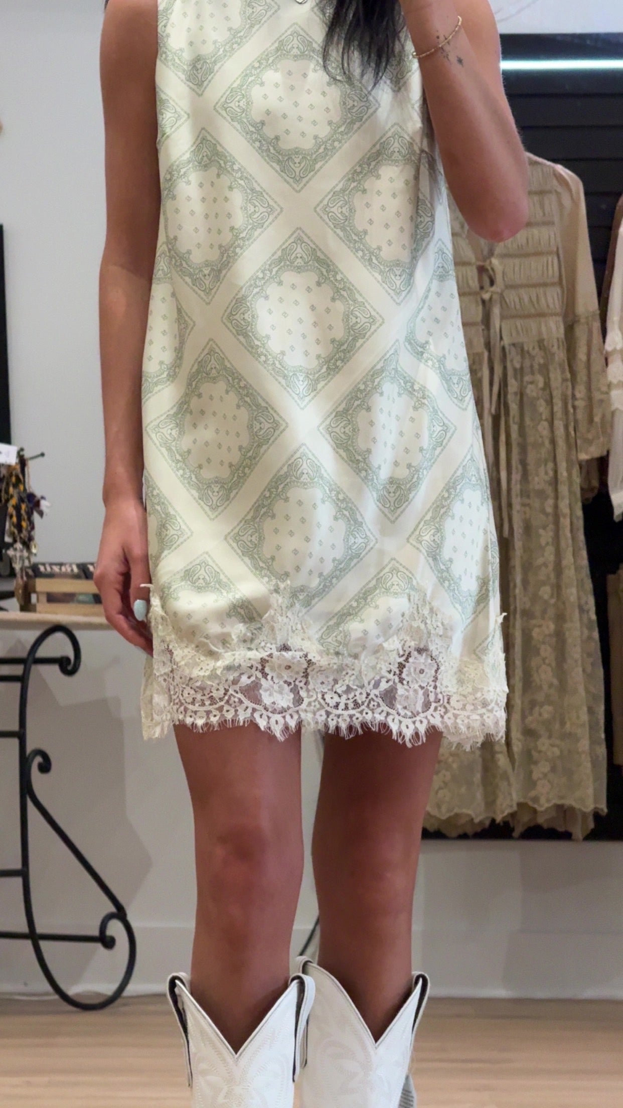 Bandana & Lace Dress