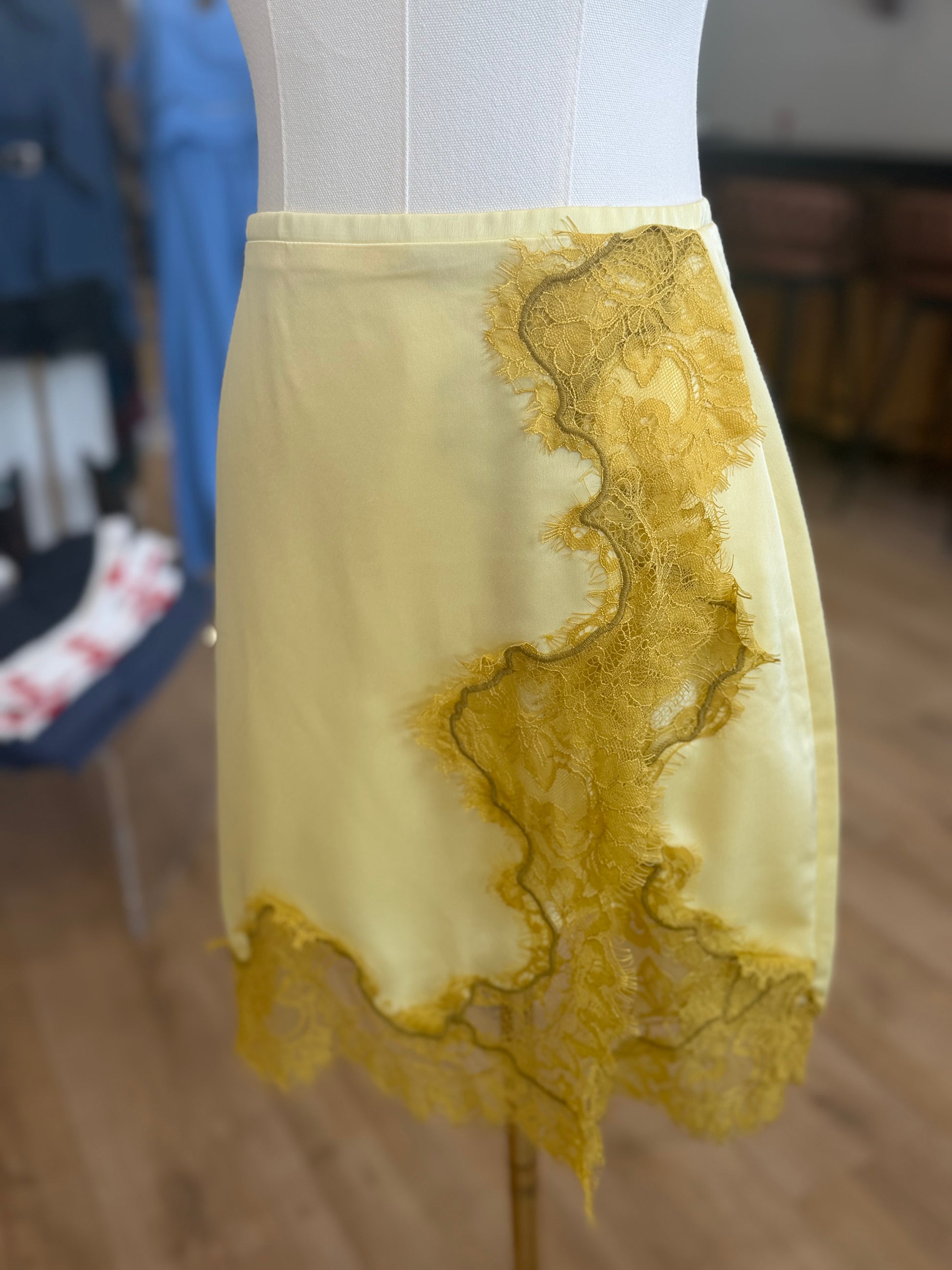 Gold Lily Lace Skirt