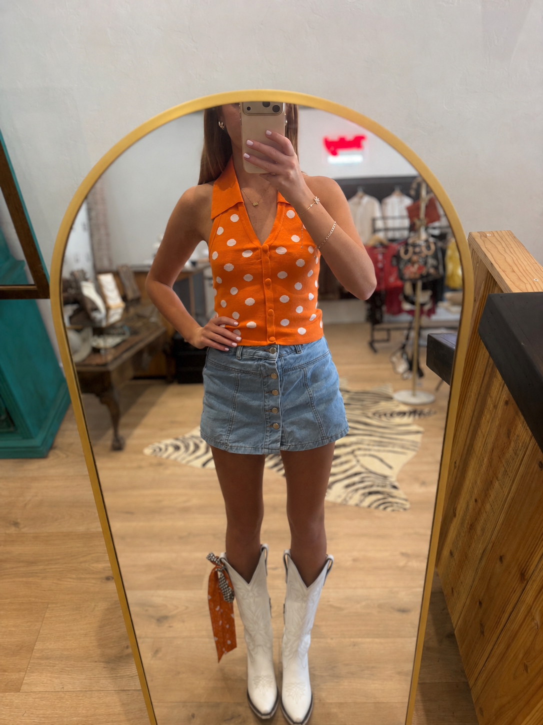 Pokes Polka Dot Sweater Tank