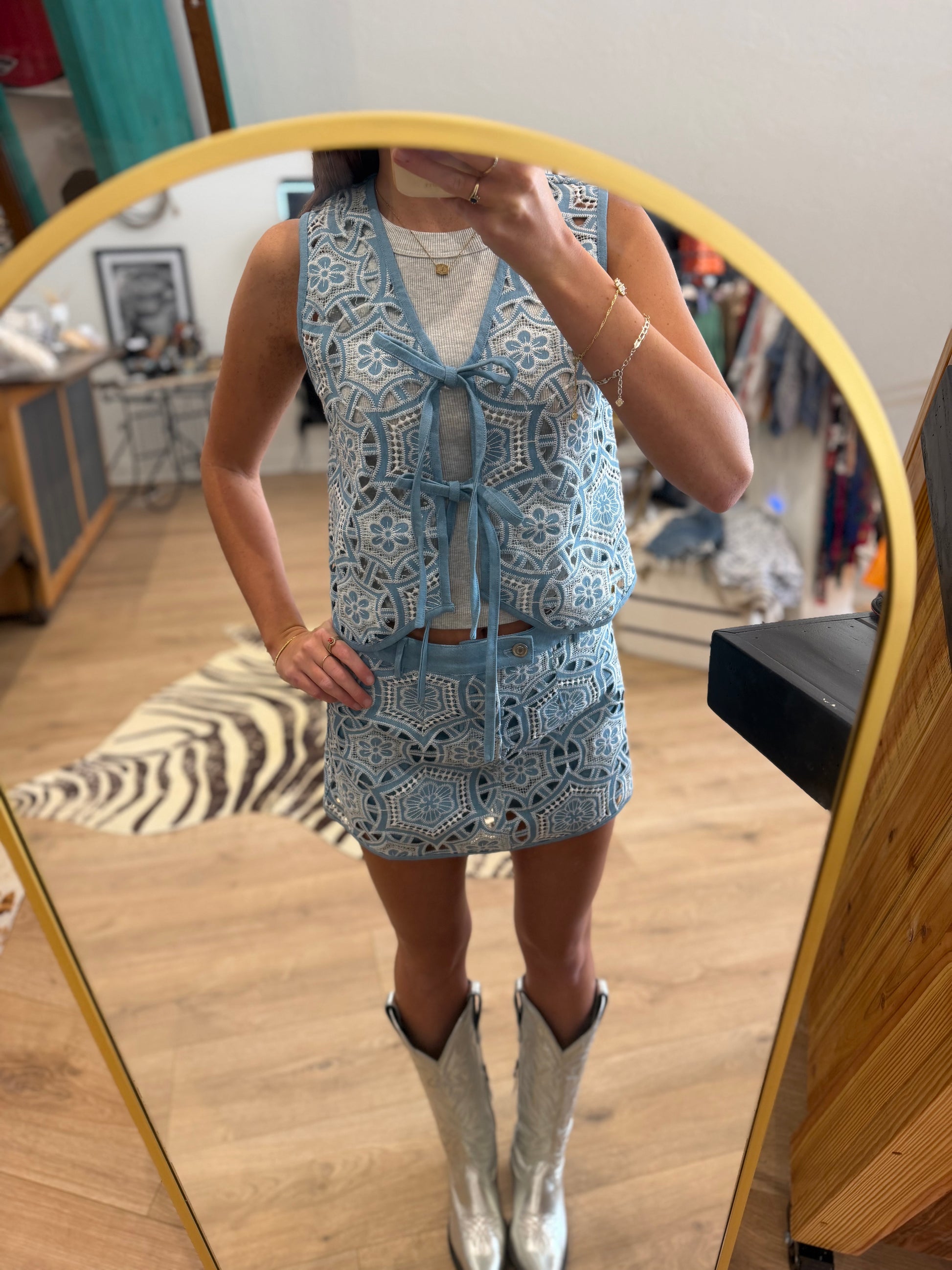 Denim Diva Lace Set