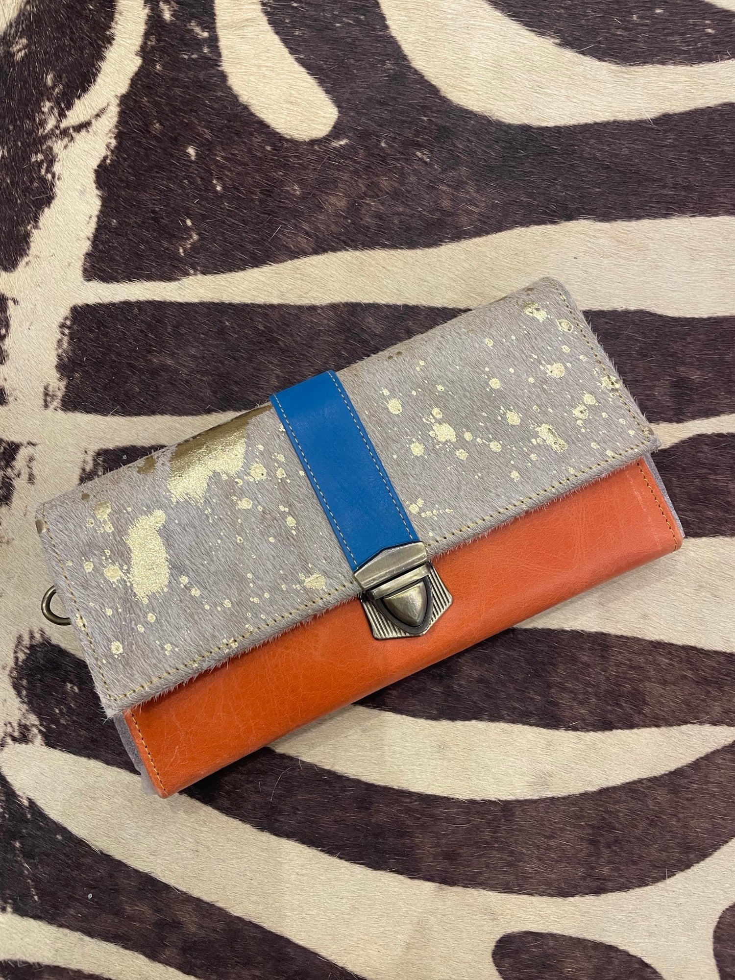 Color Block Hide Purse