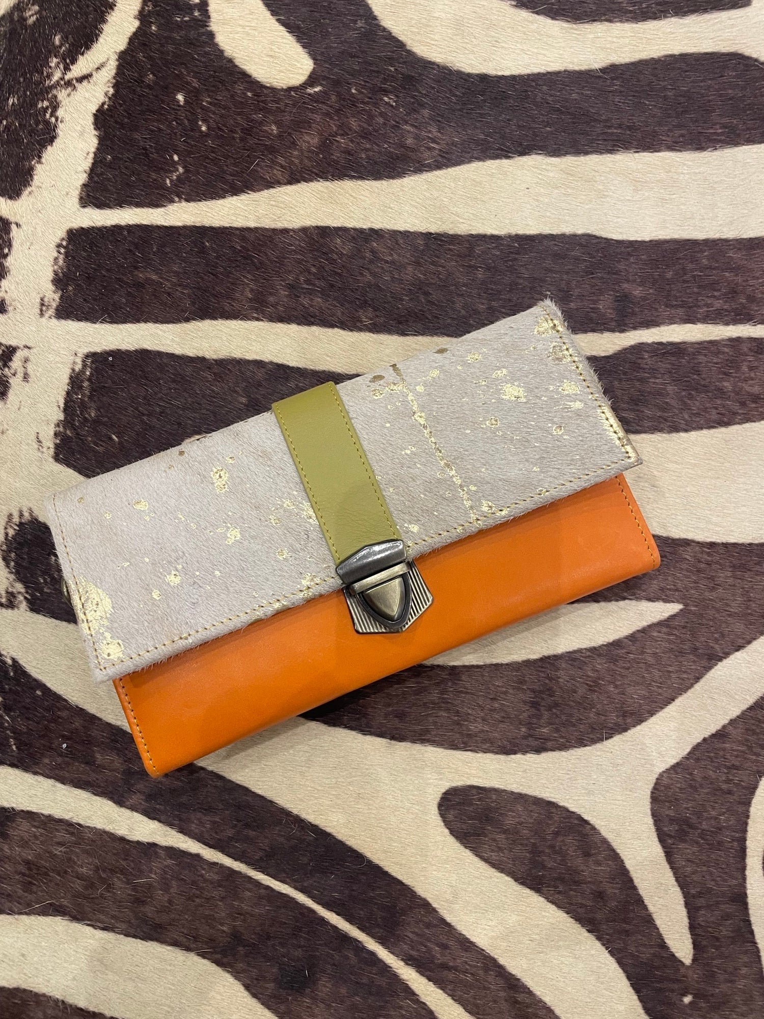 Color Block Hide Purse