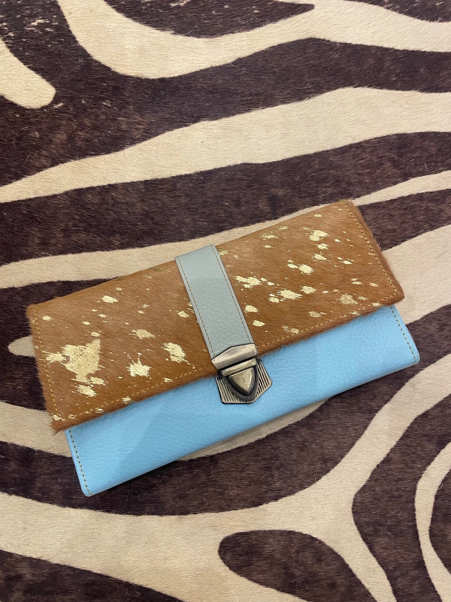 Color Block Hide Purse