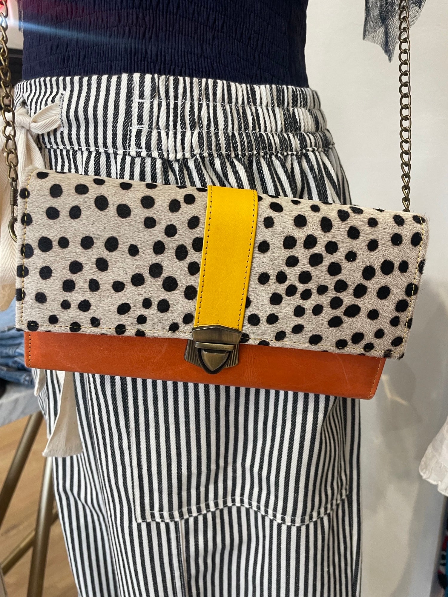 Color Block Hide Purse