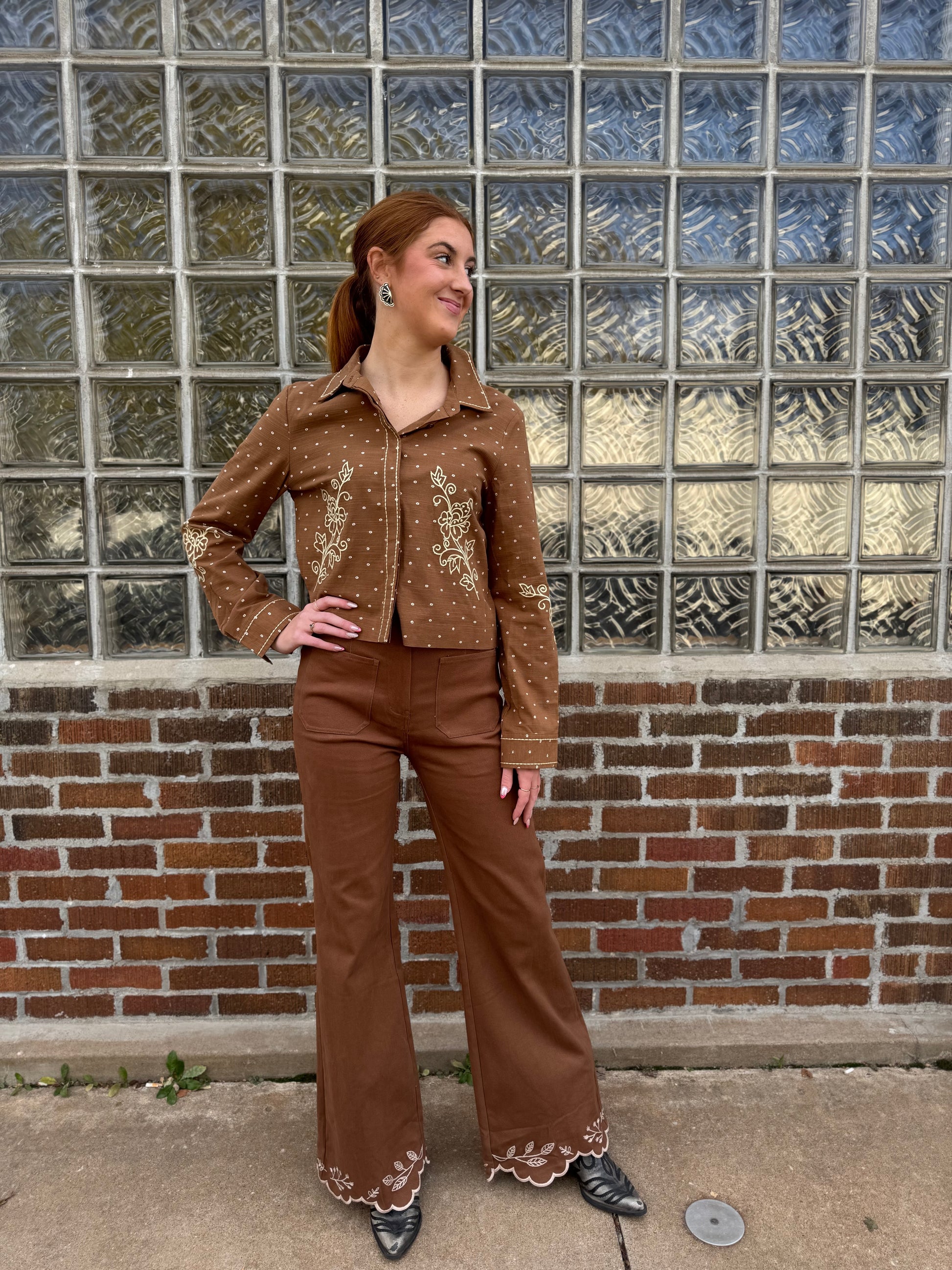 Cowgirl Embroidered Jean