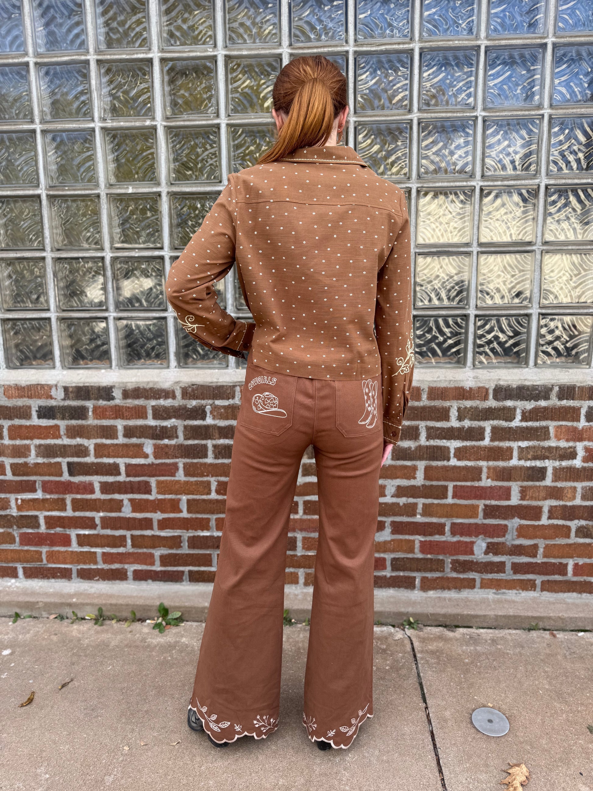 Cowgirl Embroidered Jean