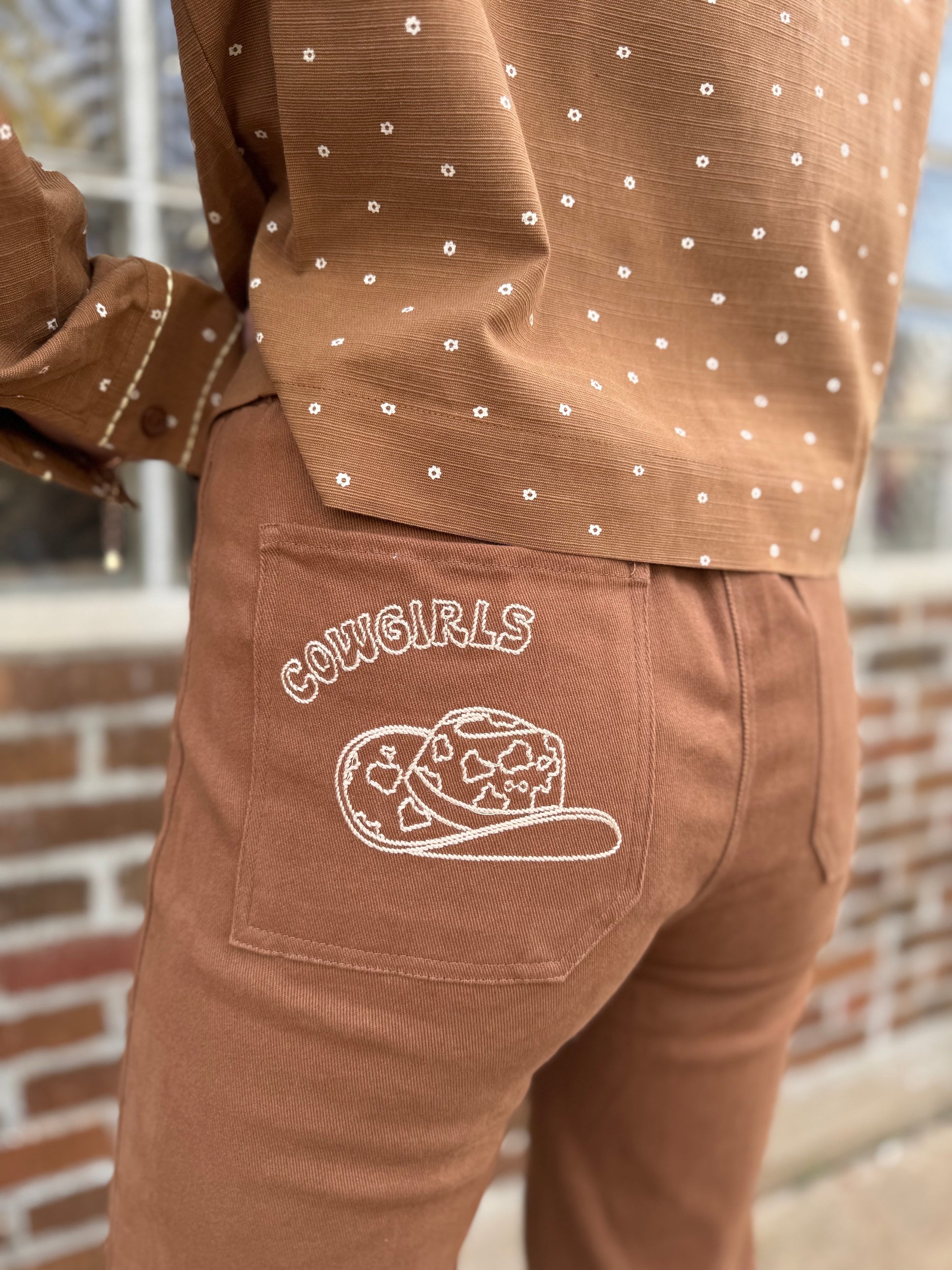 Cowgirl Embroidered Jean