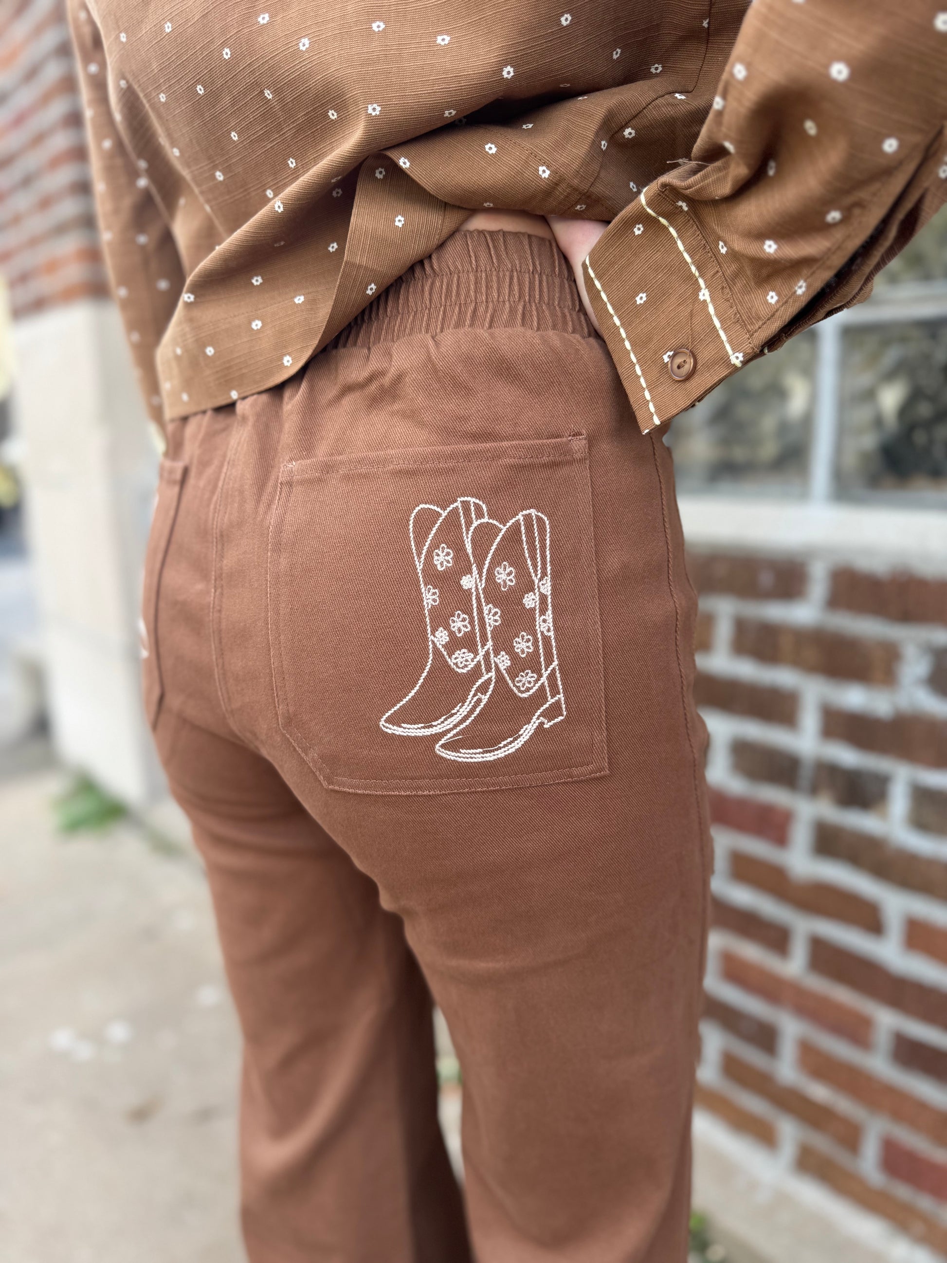 Cowgirl Embroidered Jean