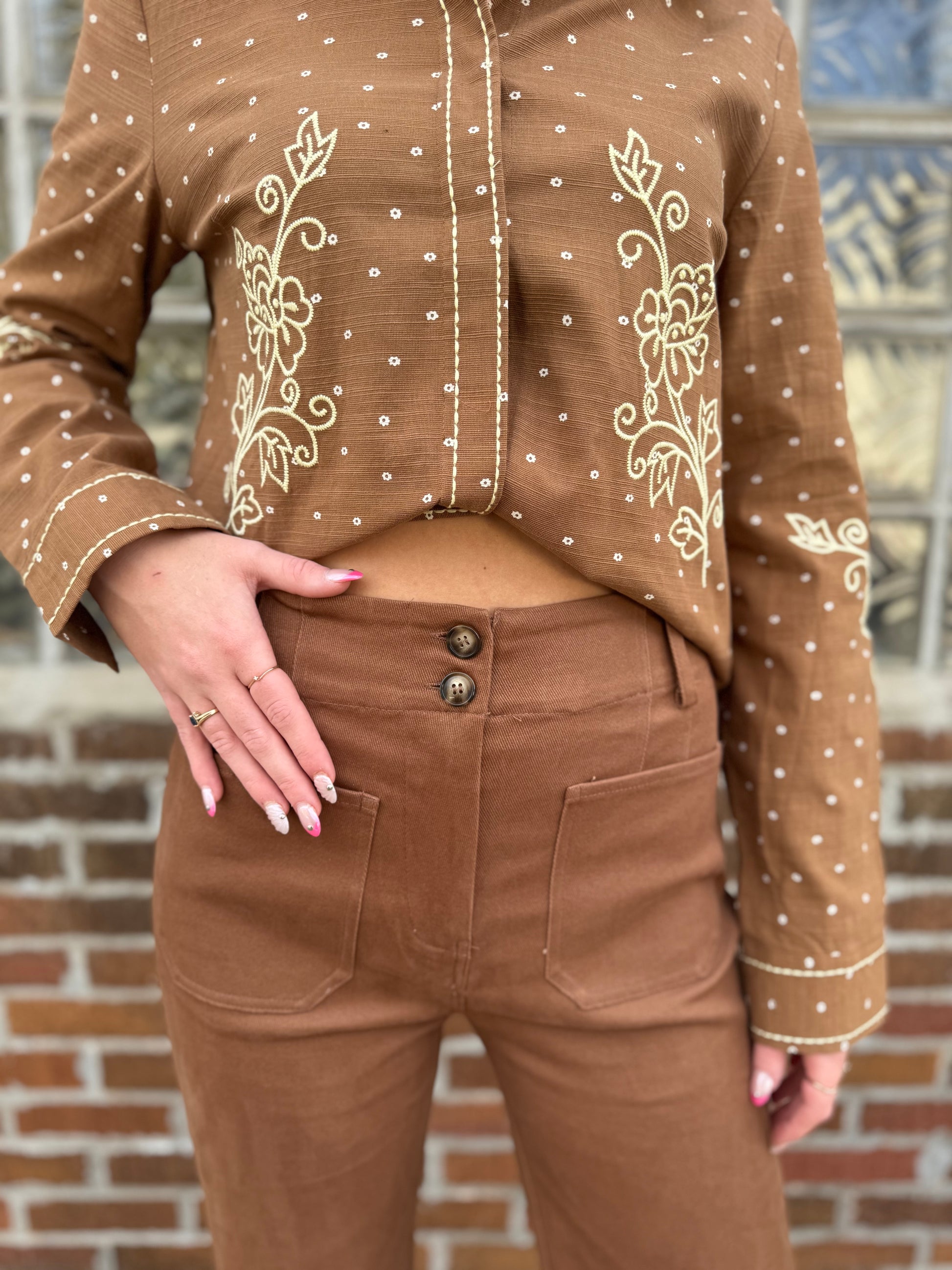 Cowgirl Embroidered Jean