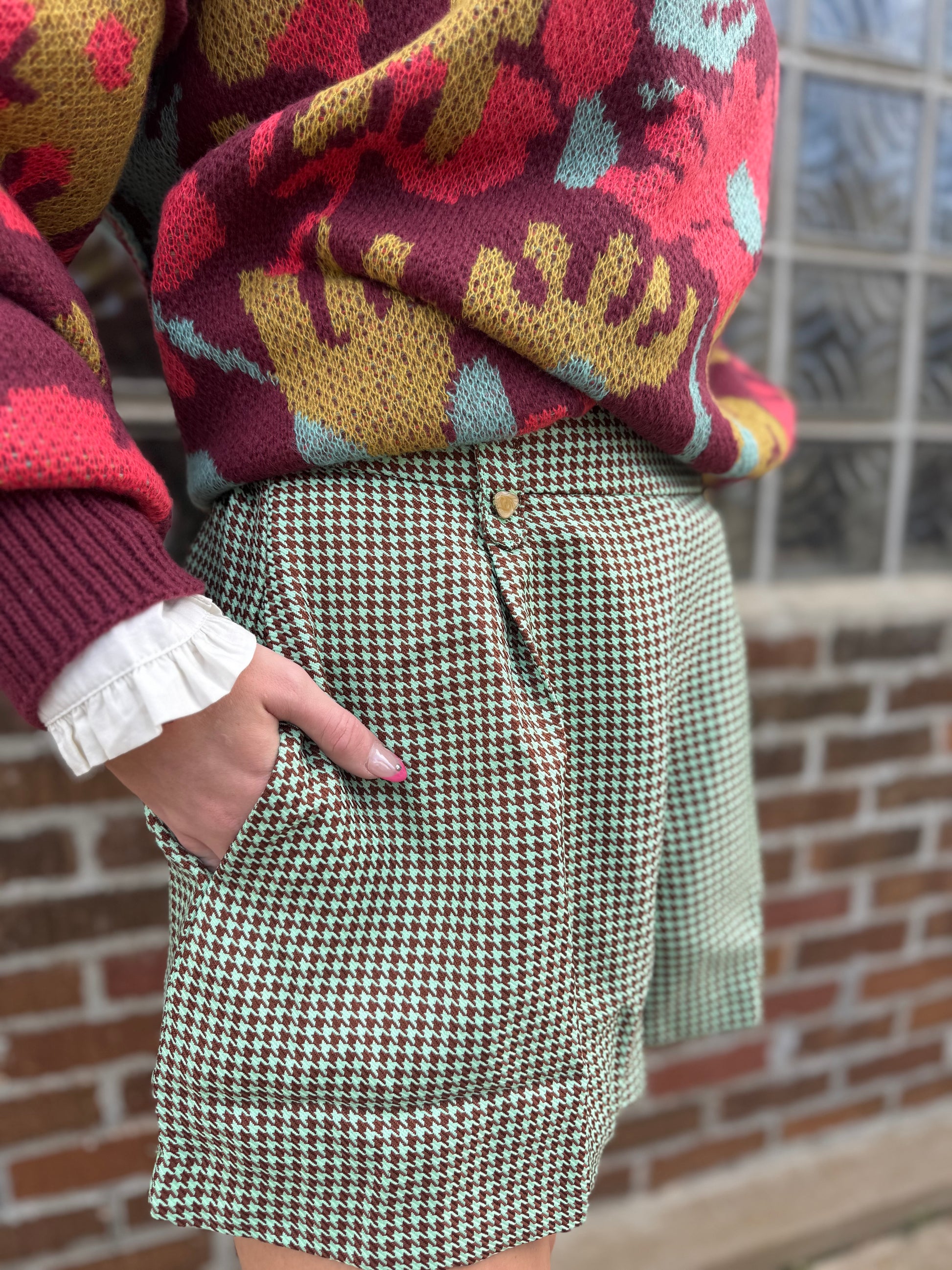 Houndstooth Gem Shorts