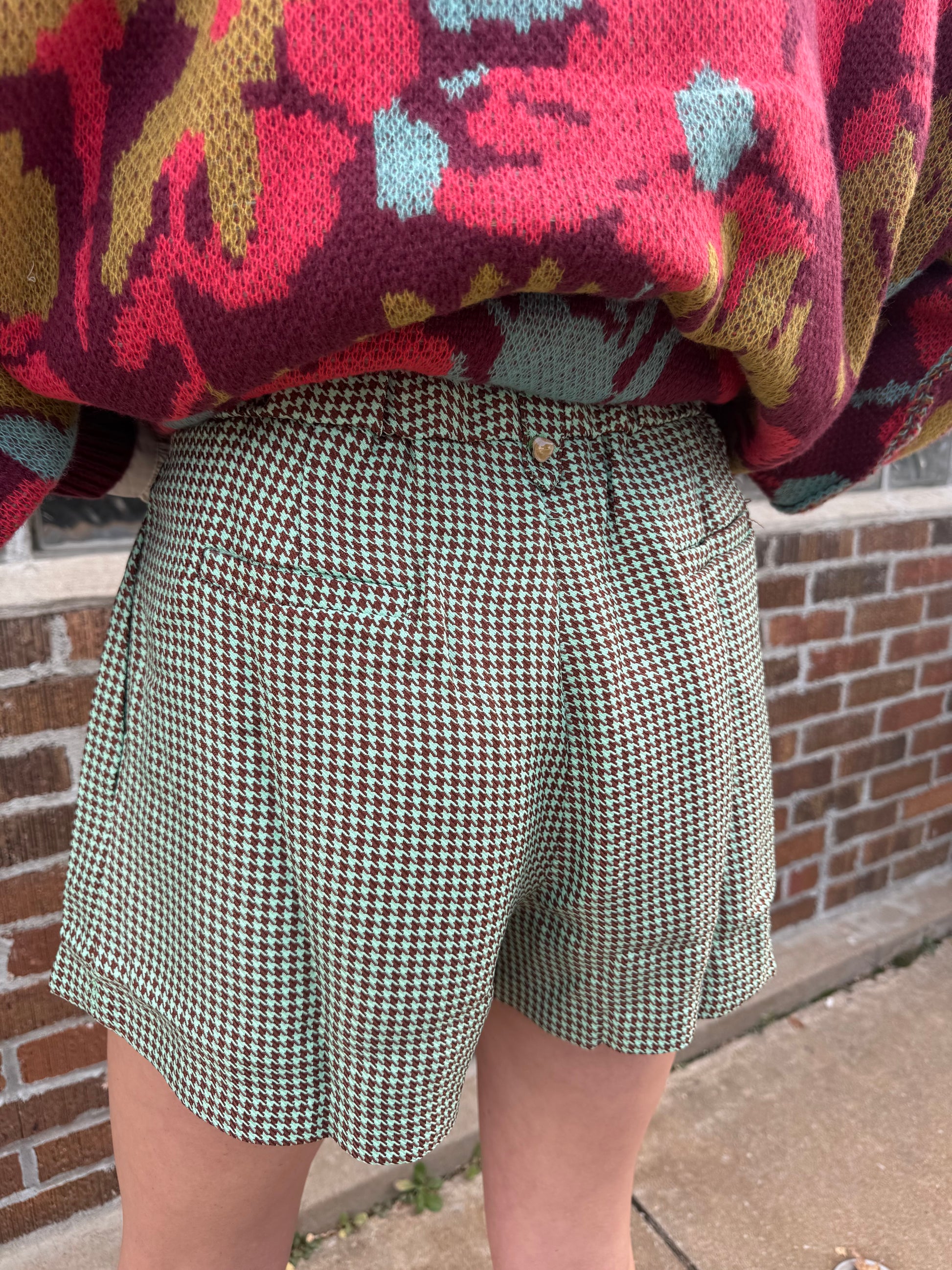 Houndstooth Gem Shorts
