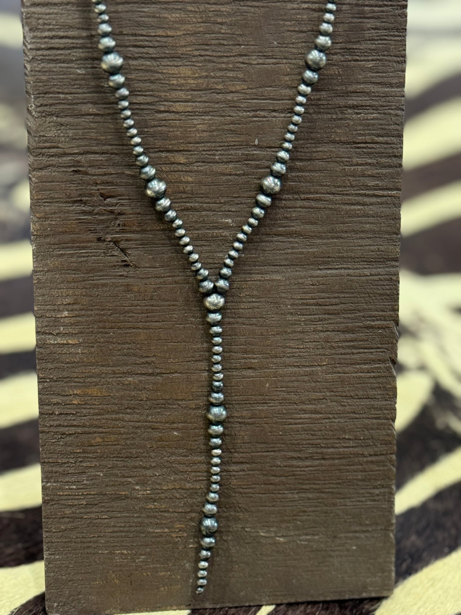 Lariat Necklace Navajo Pearl 22"