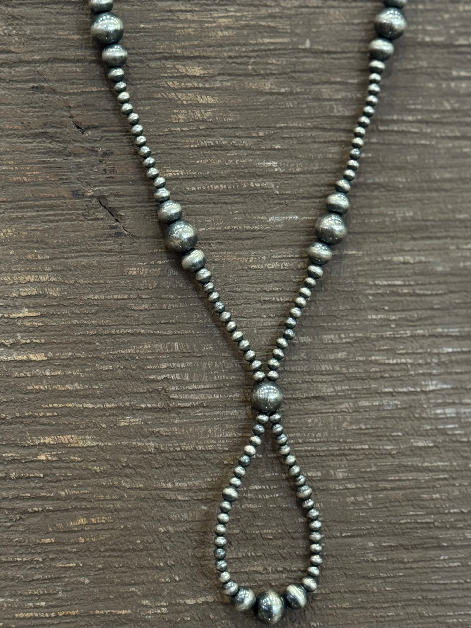 Navajo Pearl Lariat Necklace 16"