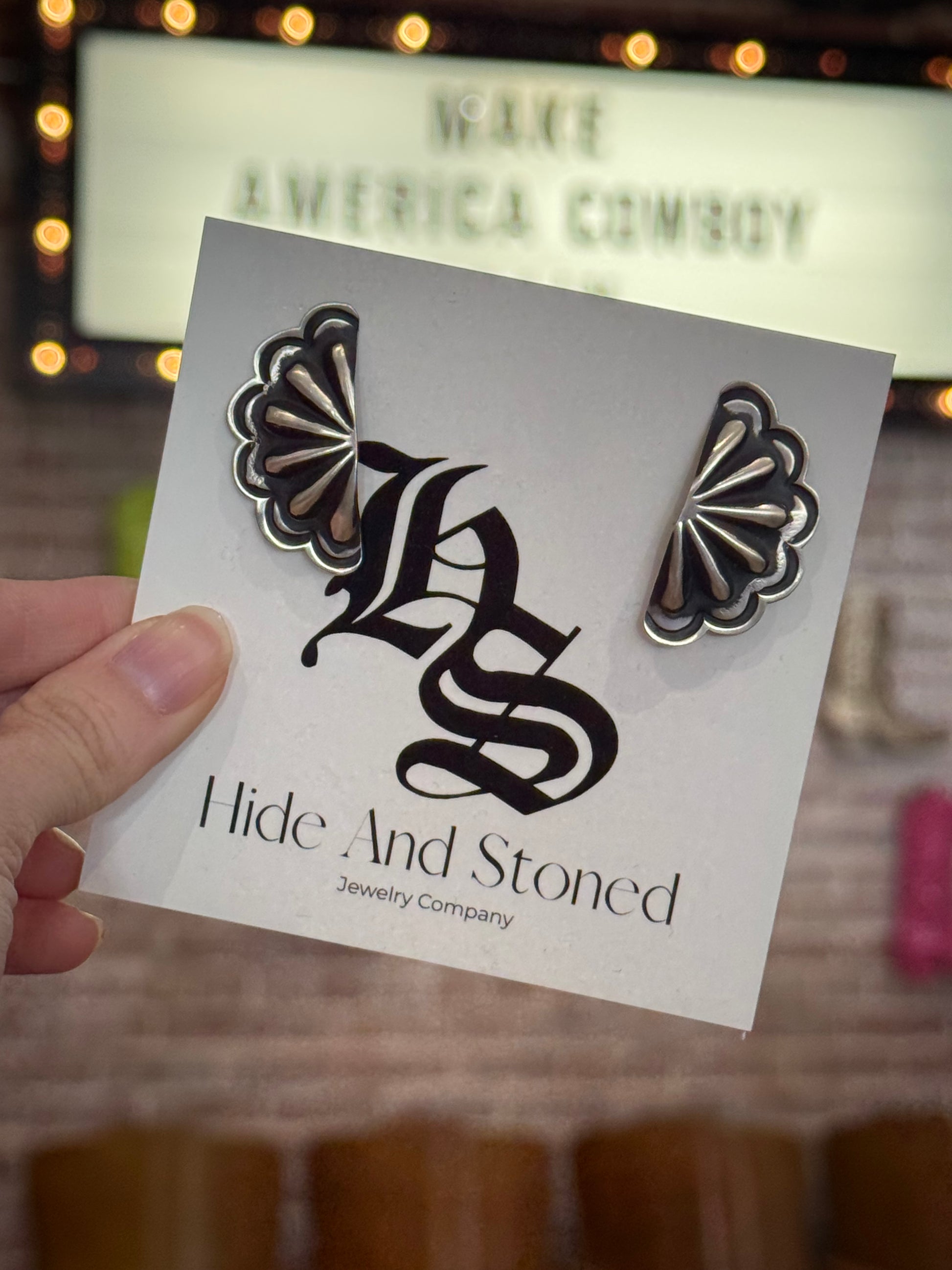 SS Half Concho Studs