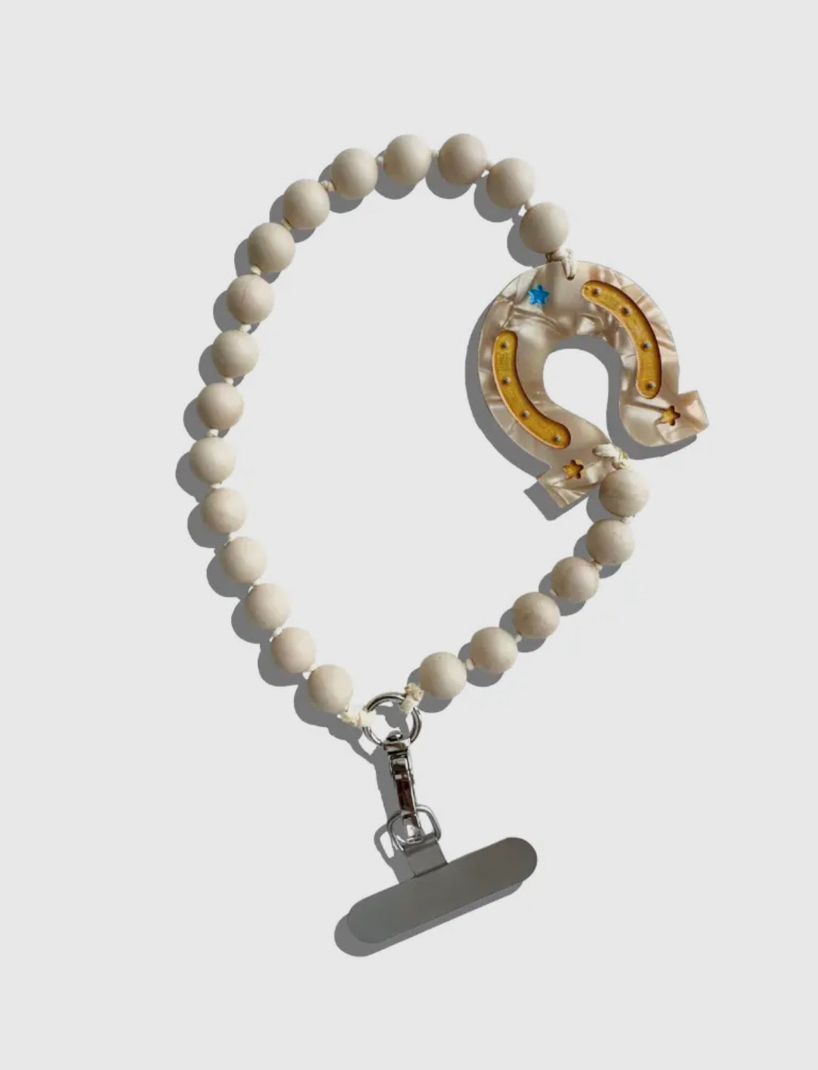 Hand Painted Lucky Gemstone Bracelet Phone Chain