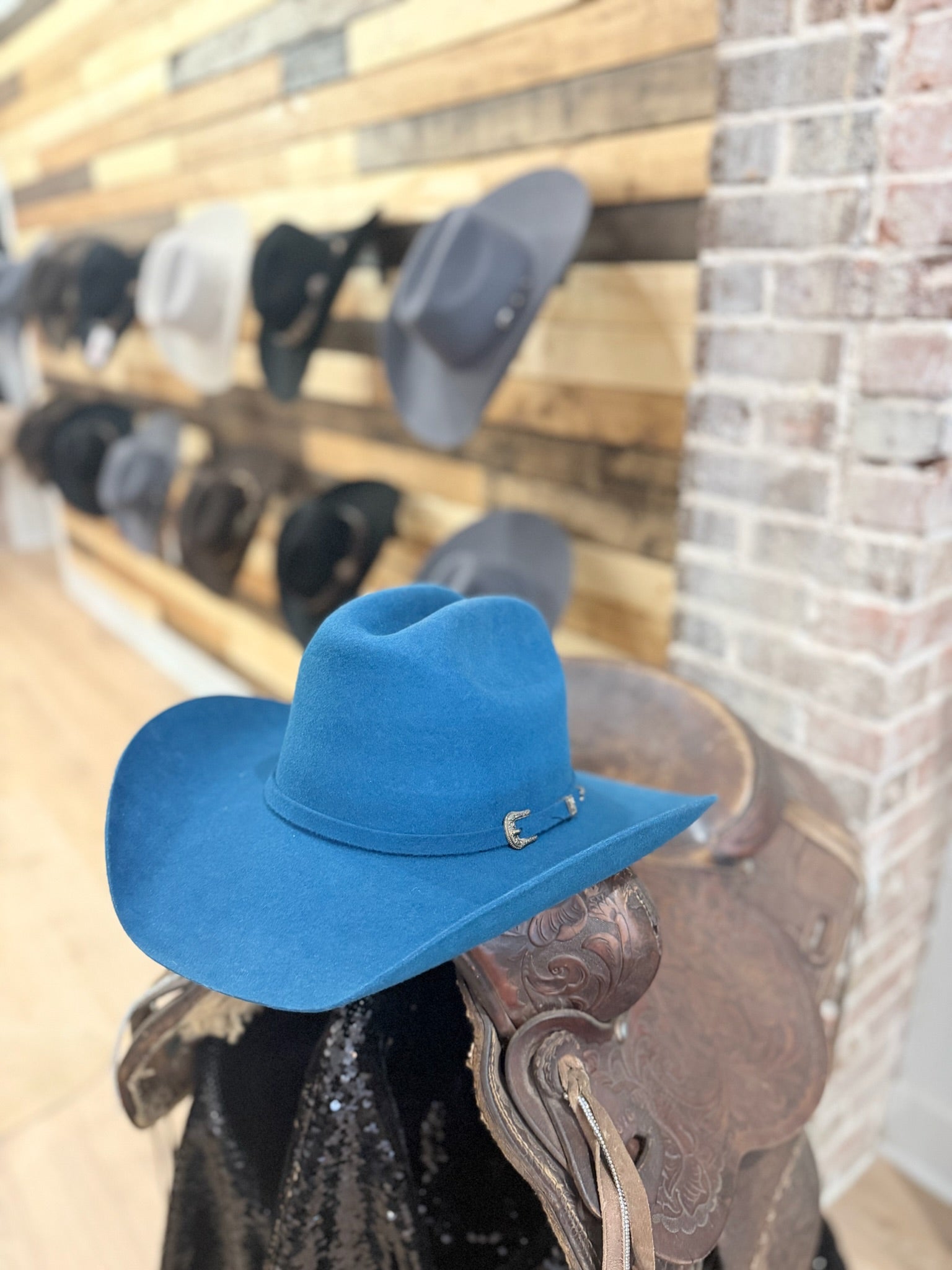 *CLEARANCE HAT* Blue Jean Felt Cattleman