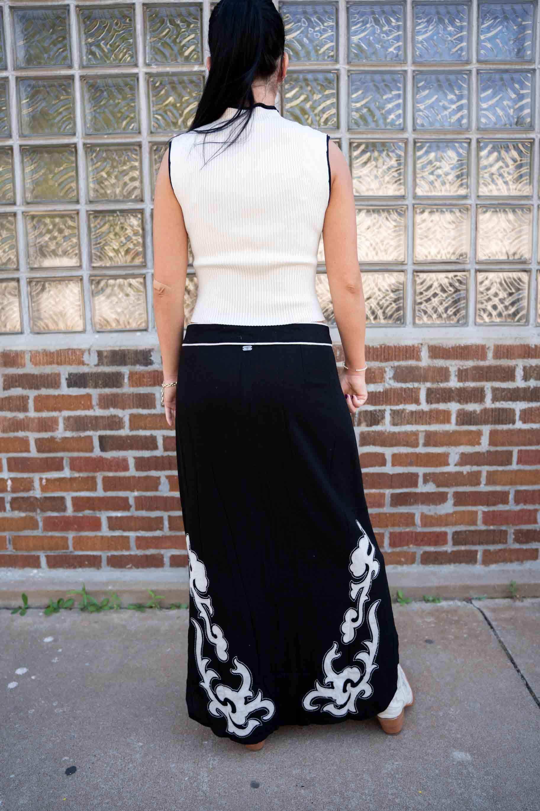 Pricilla Pearl Snap Skirt