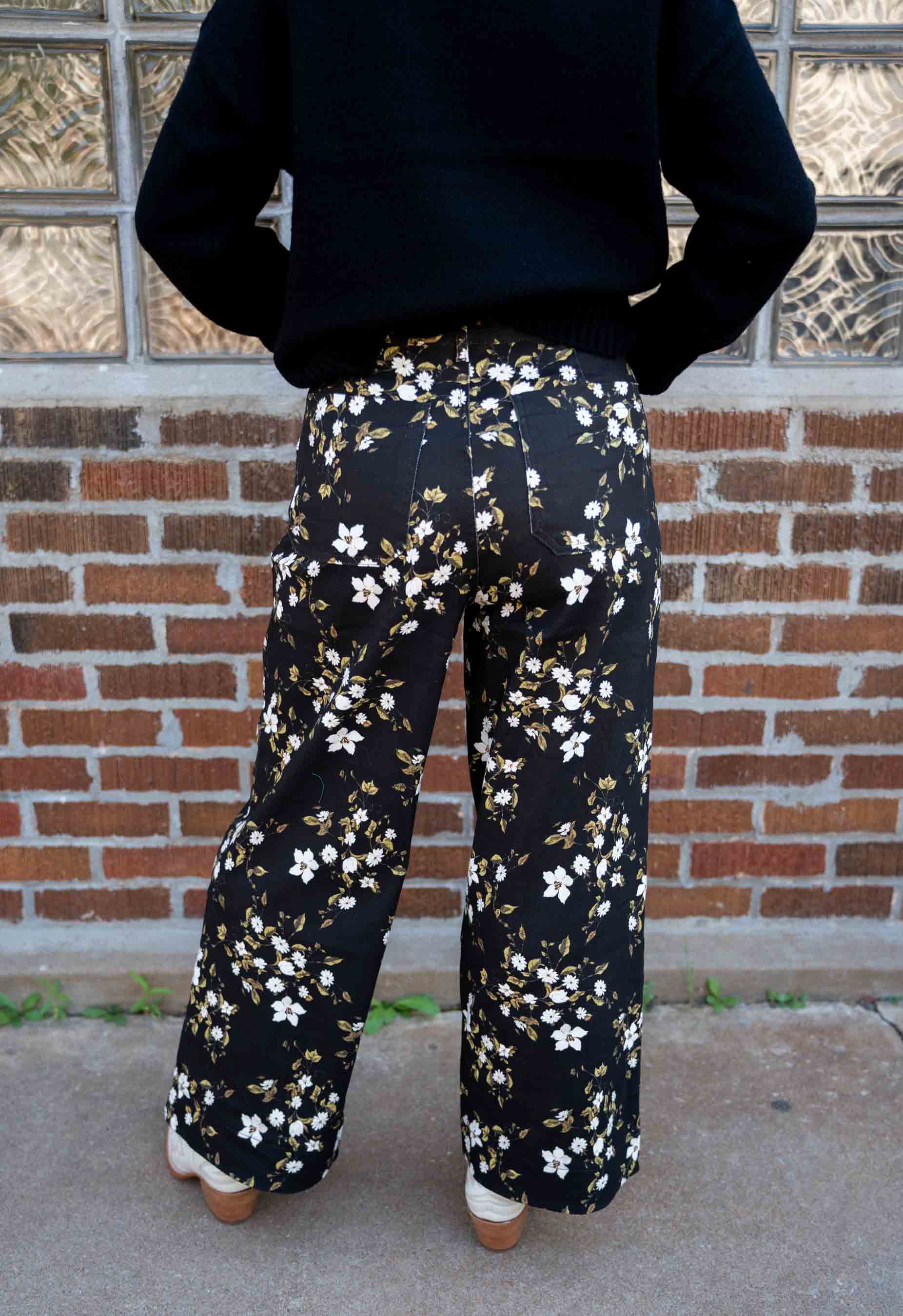 Midnight Floral Jeans