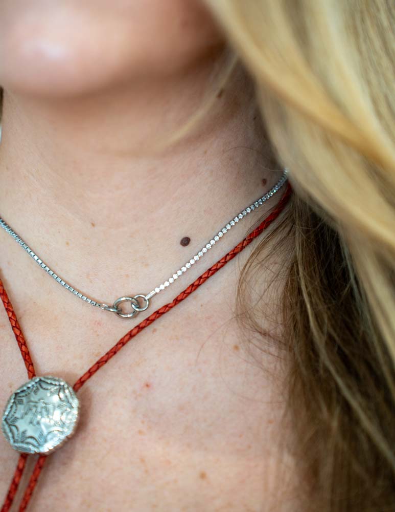 Micro Tennis Necklace 16"