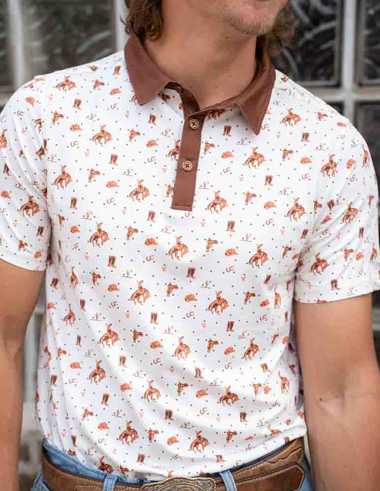 Bronc Rider Performance Polo