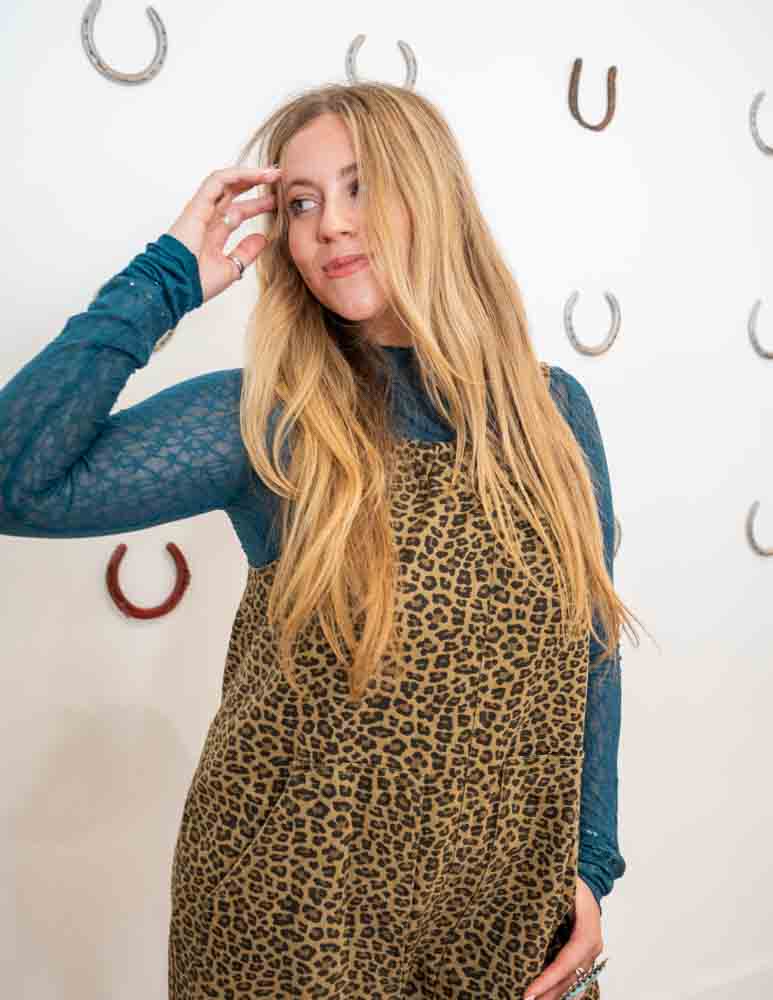 Cheetah Tie Back Romper