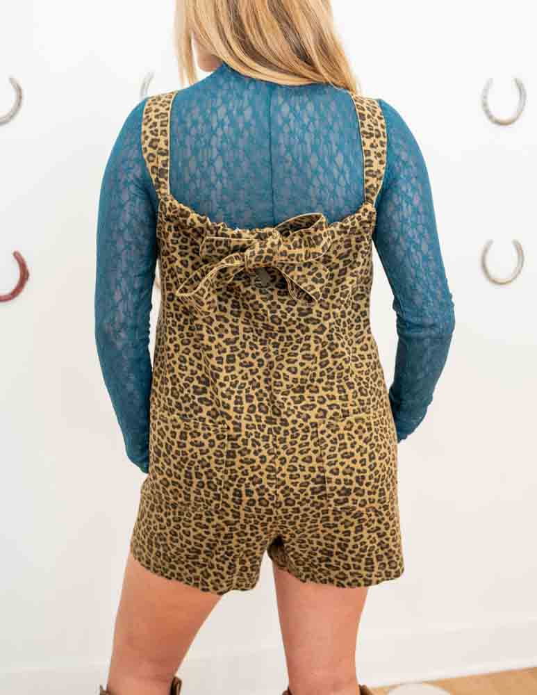 Cheetah Tie Back Romper