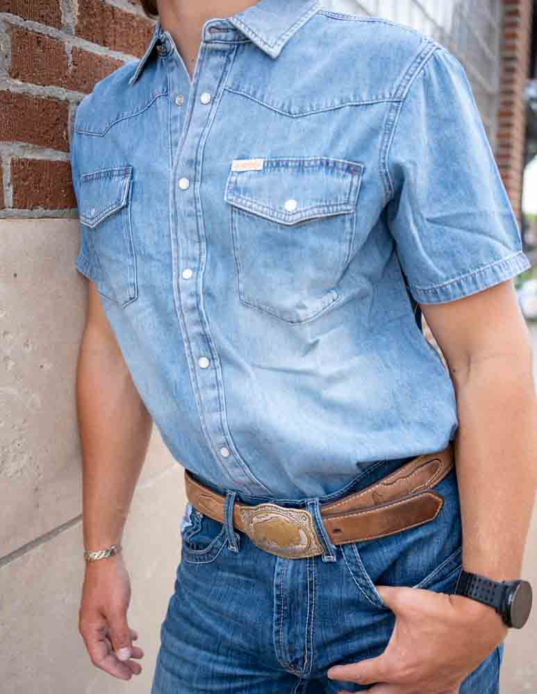 Wyatt Pearl Snap Short Sleeve