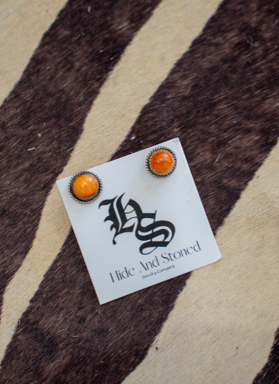 Spiny Circle Post Earrings