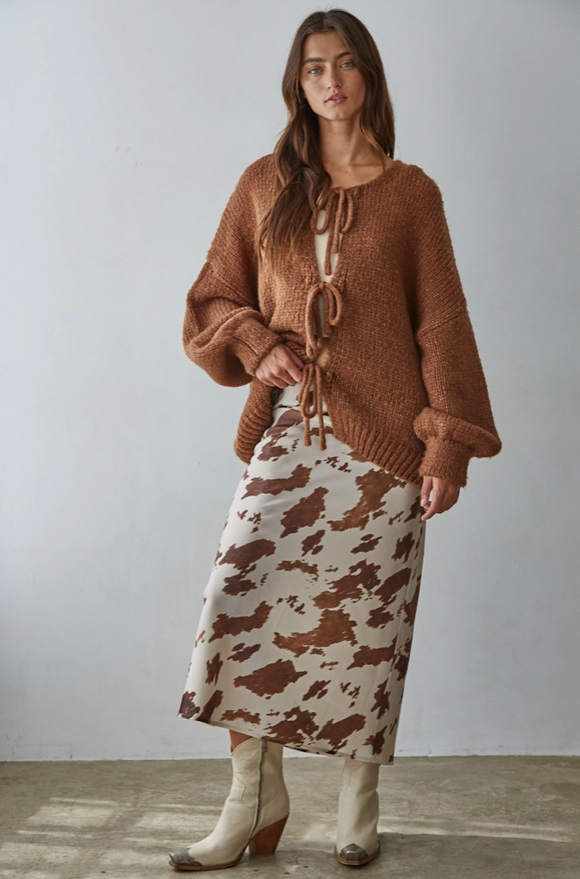 Silk Hide Maxi Skirt