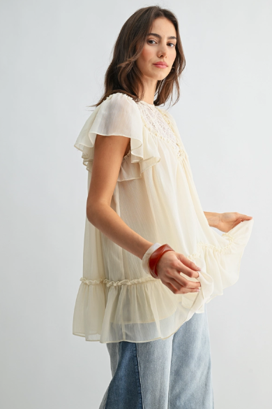 Lace + Light Blouse